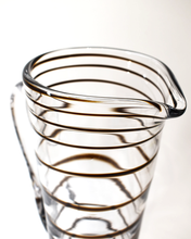 Load image into Gallery viewer, Brown Spiral Glass Jug (L)
