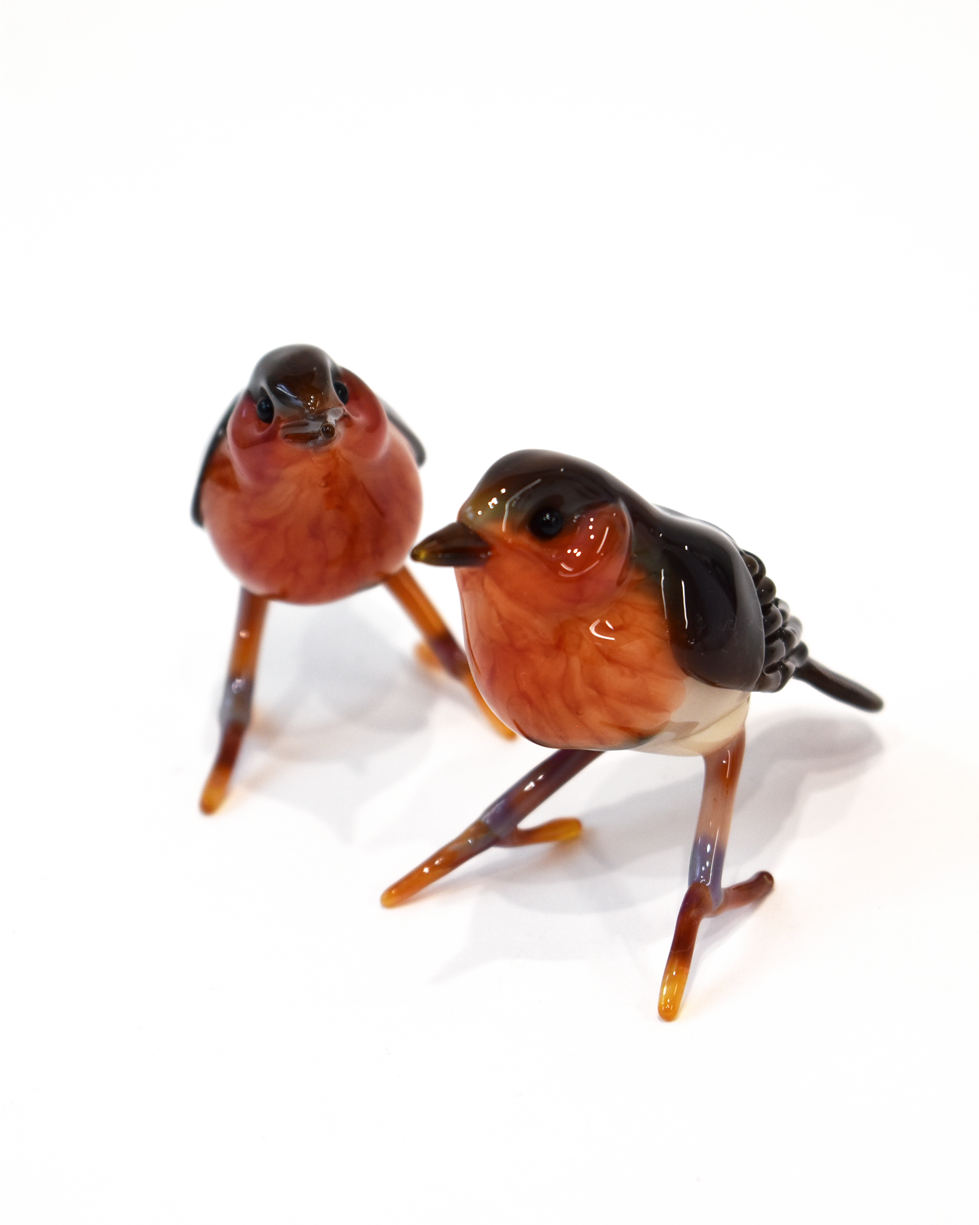 'Little Robin Red Breast' Glass Sculpture