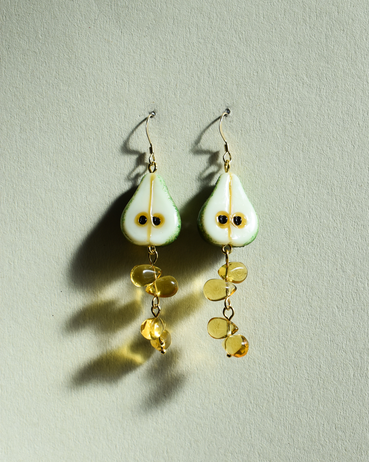 'Half-Cut Pear Drop' Earrings