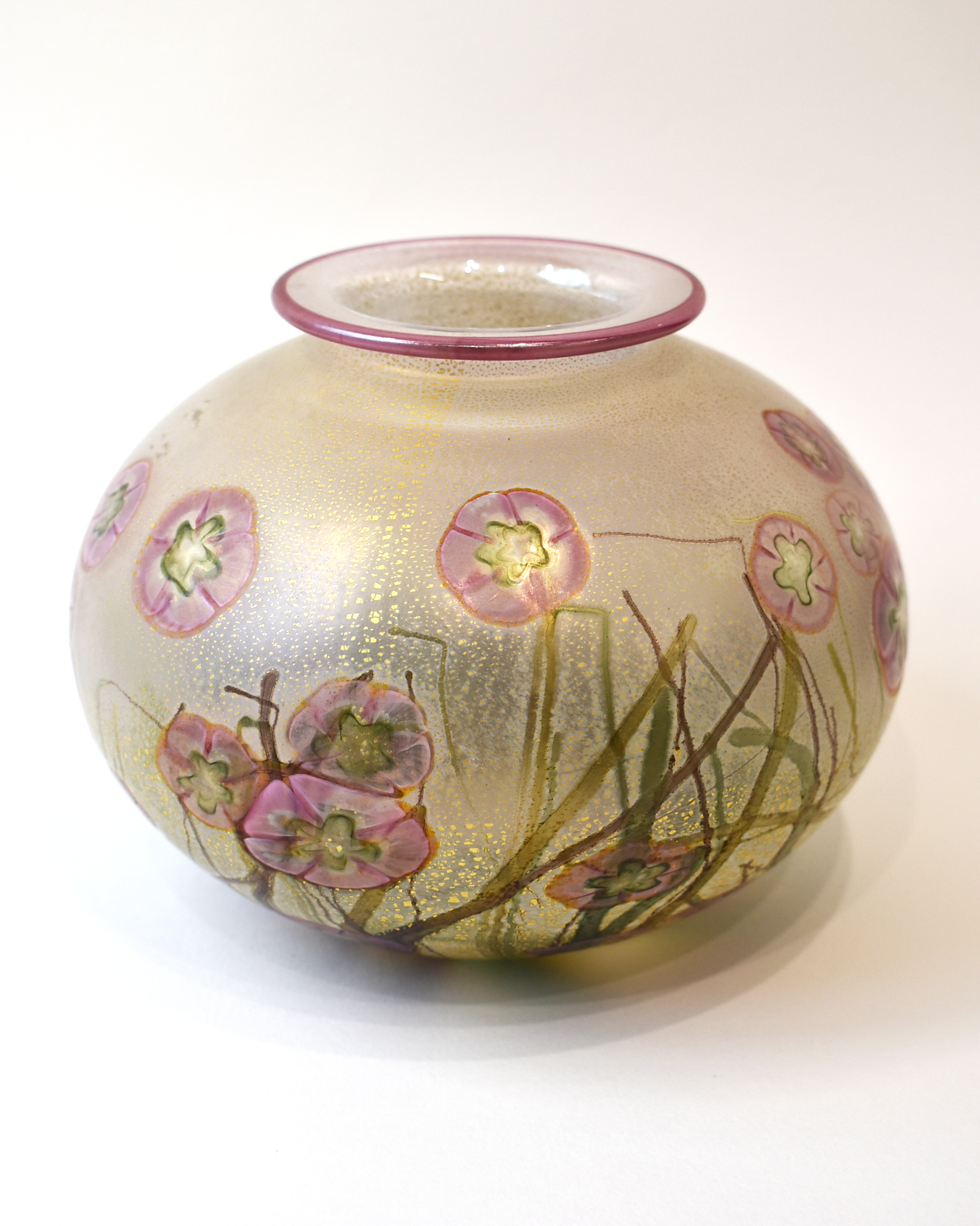 Wild Rose Open Sphere Vase