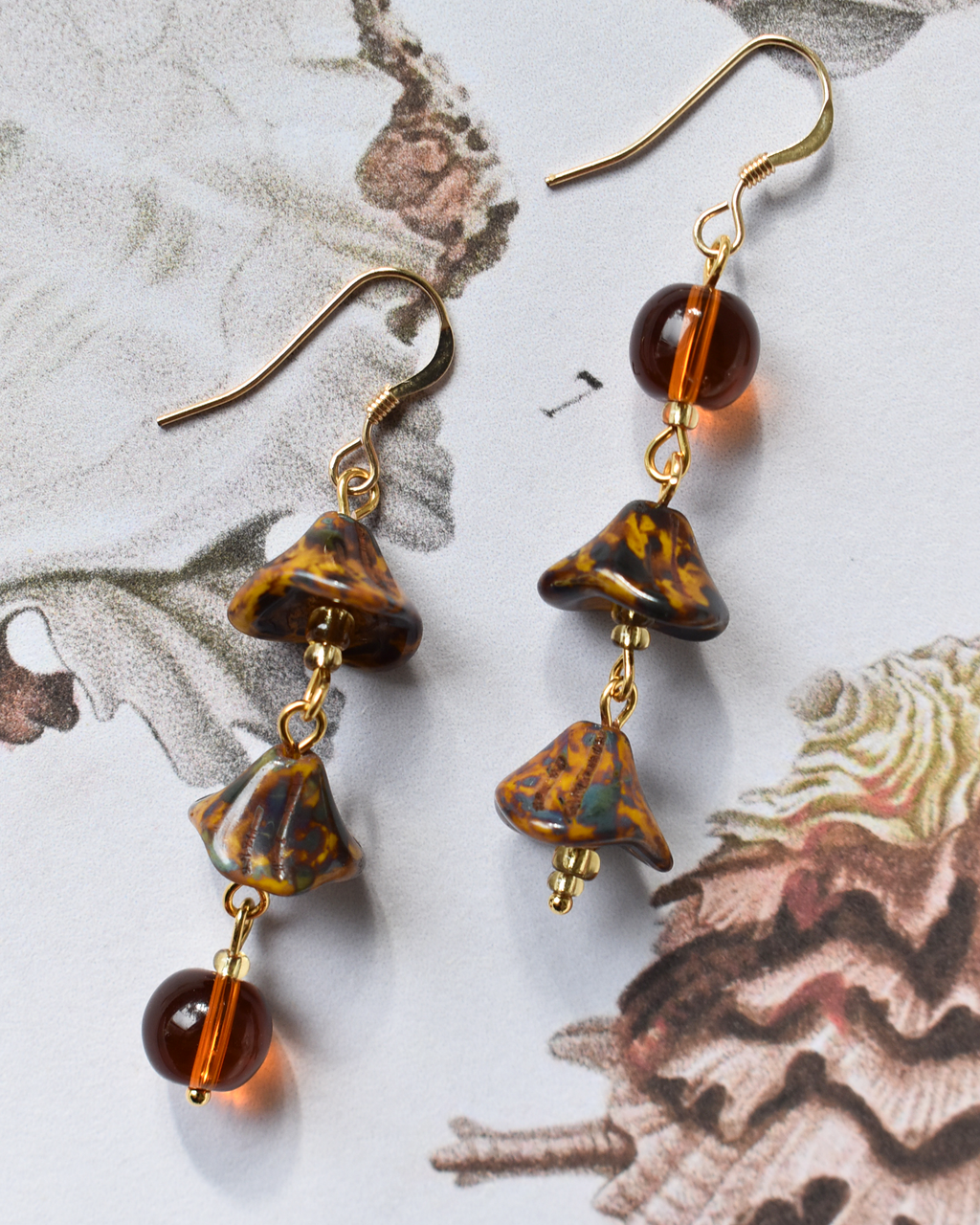 'Autumn Seed Pod' Earrings
