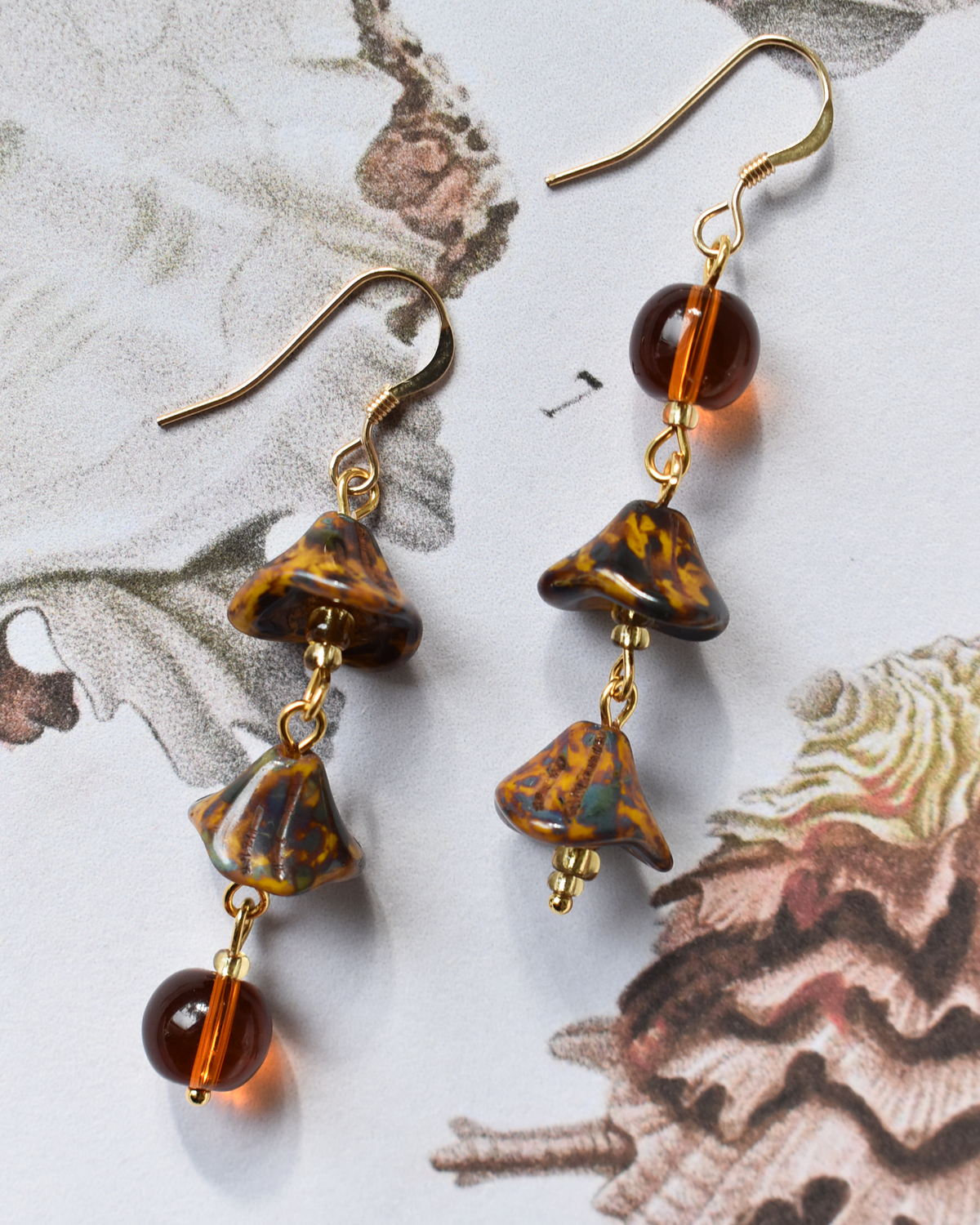 'Autumn Seed Pod' Earrings