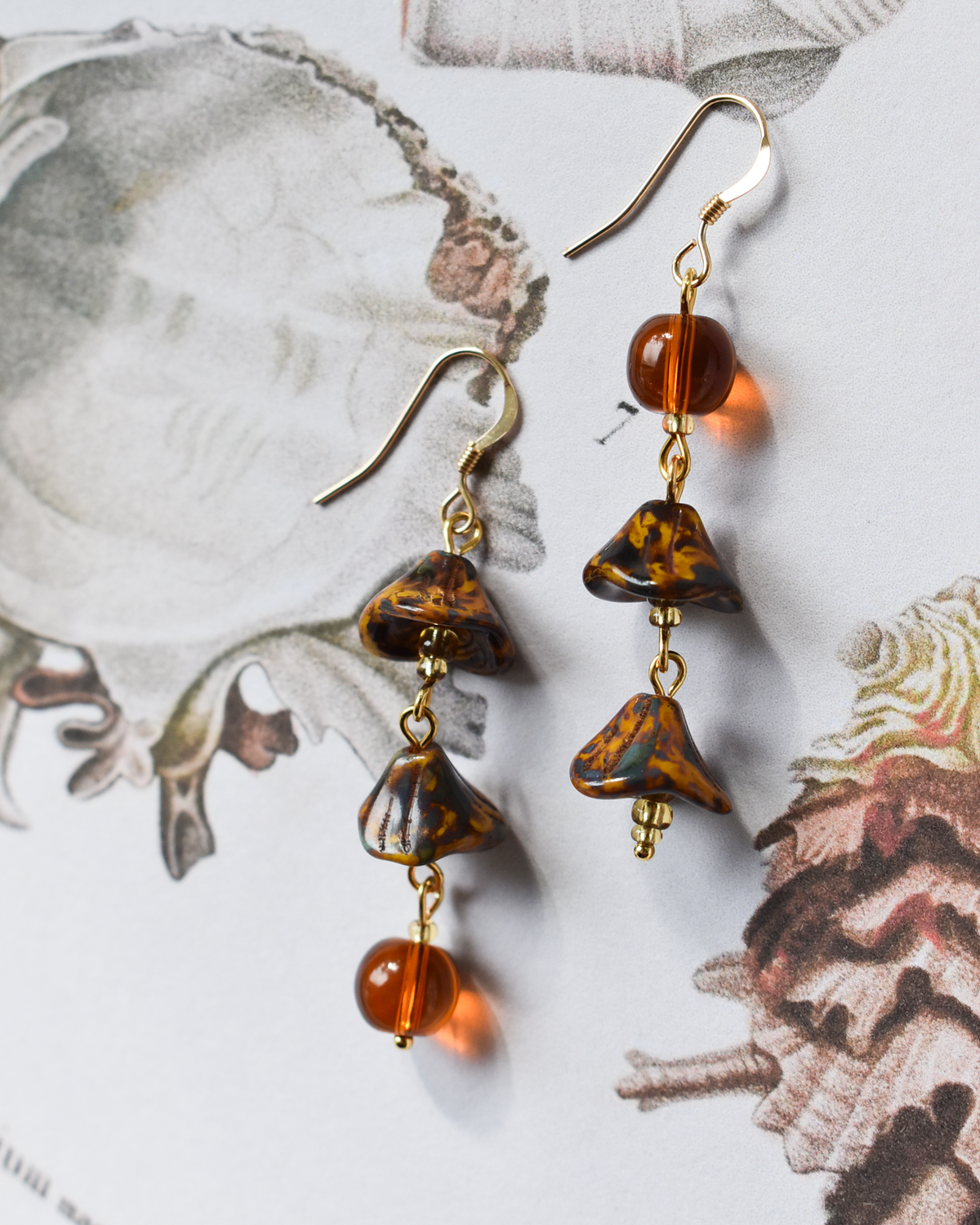 'Autumn Seed Pod' Earrings