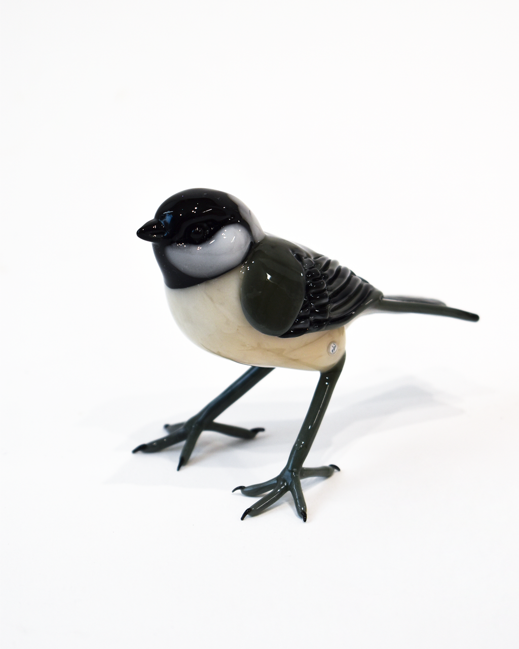 'Coal Tit' Glass Sculpture