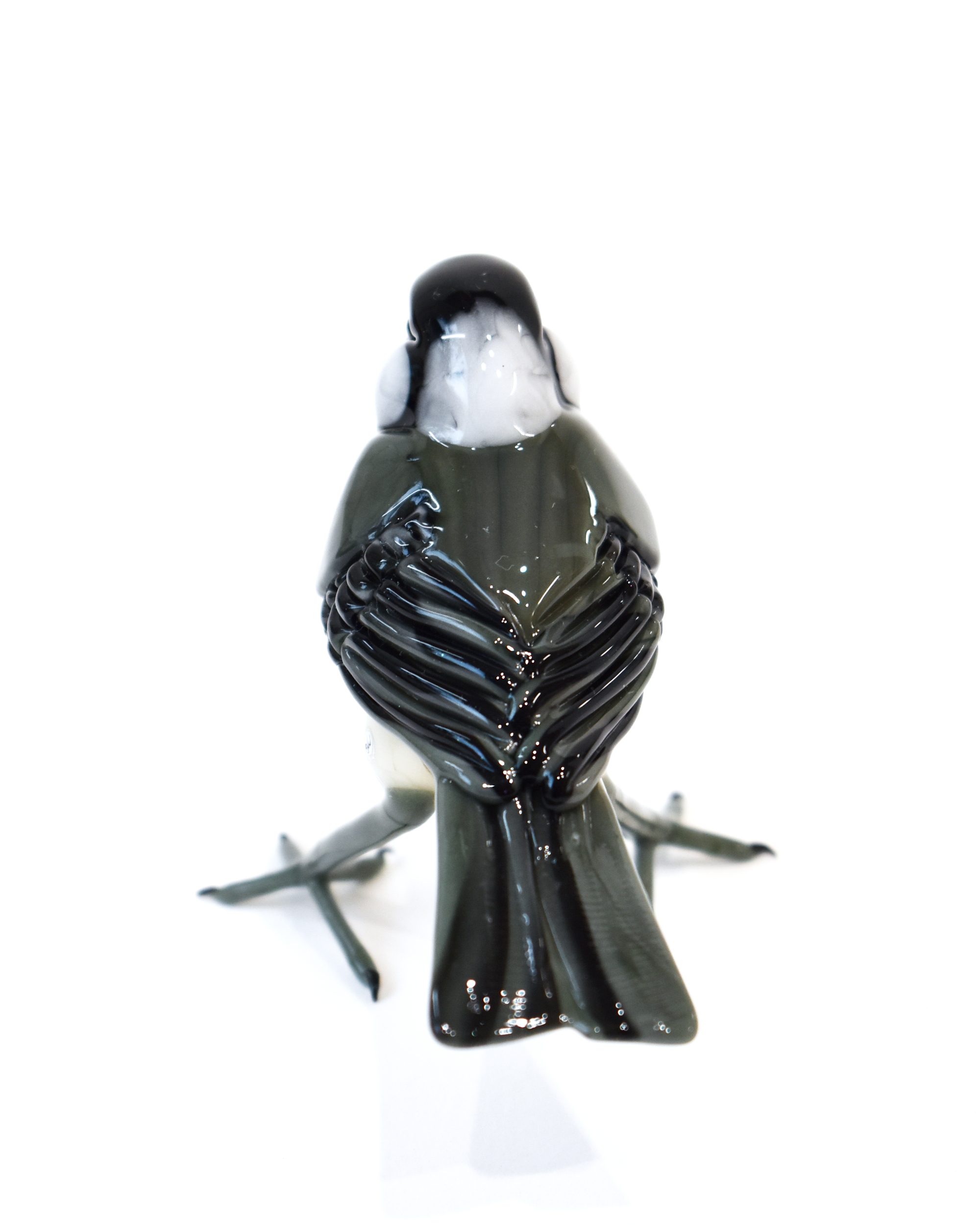 'Coal Tit' Glass Sculpture