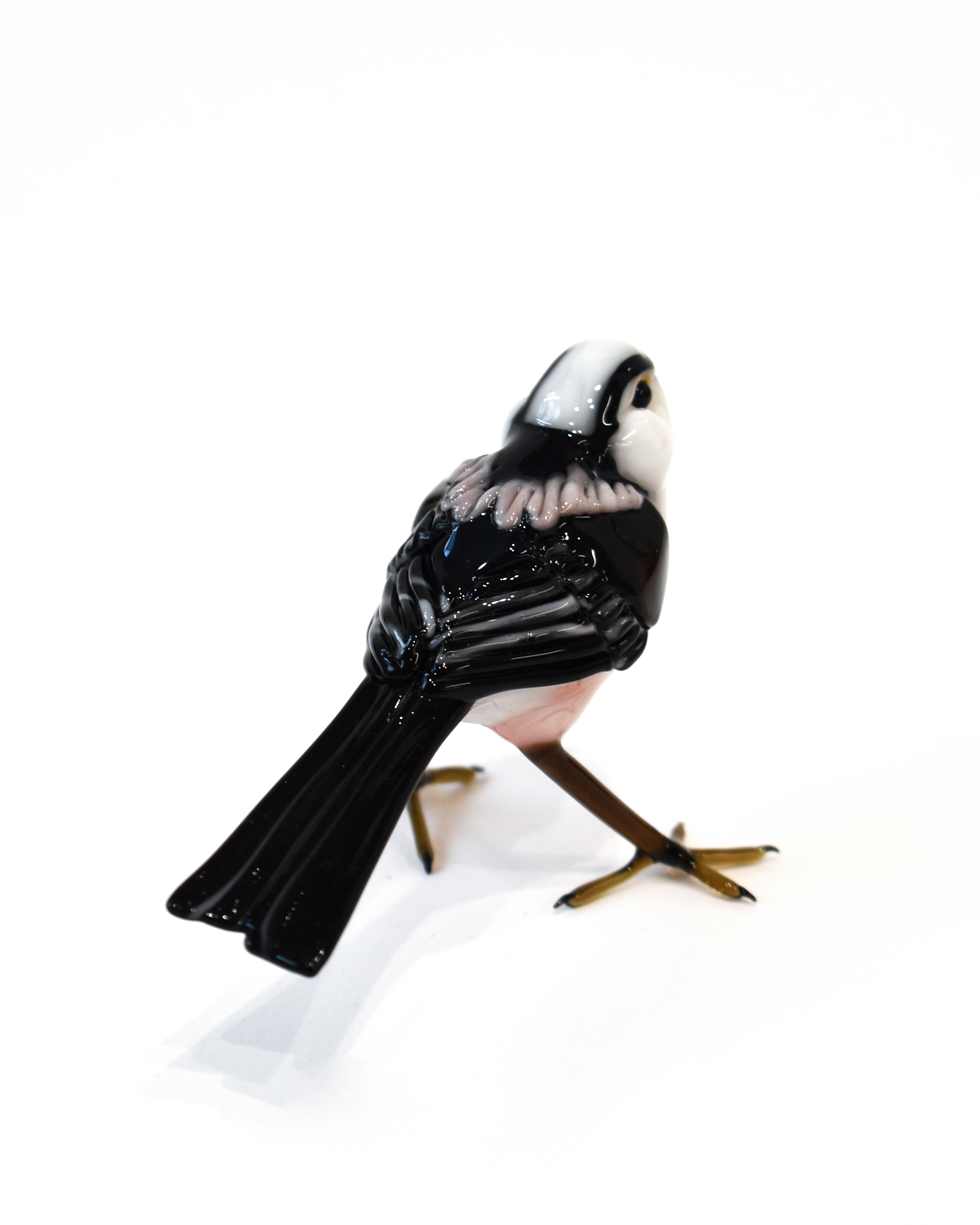 'Long Tail Tit' Glass Sculpture
