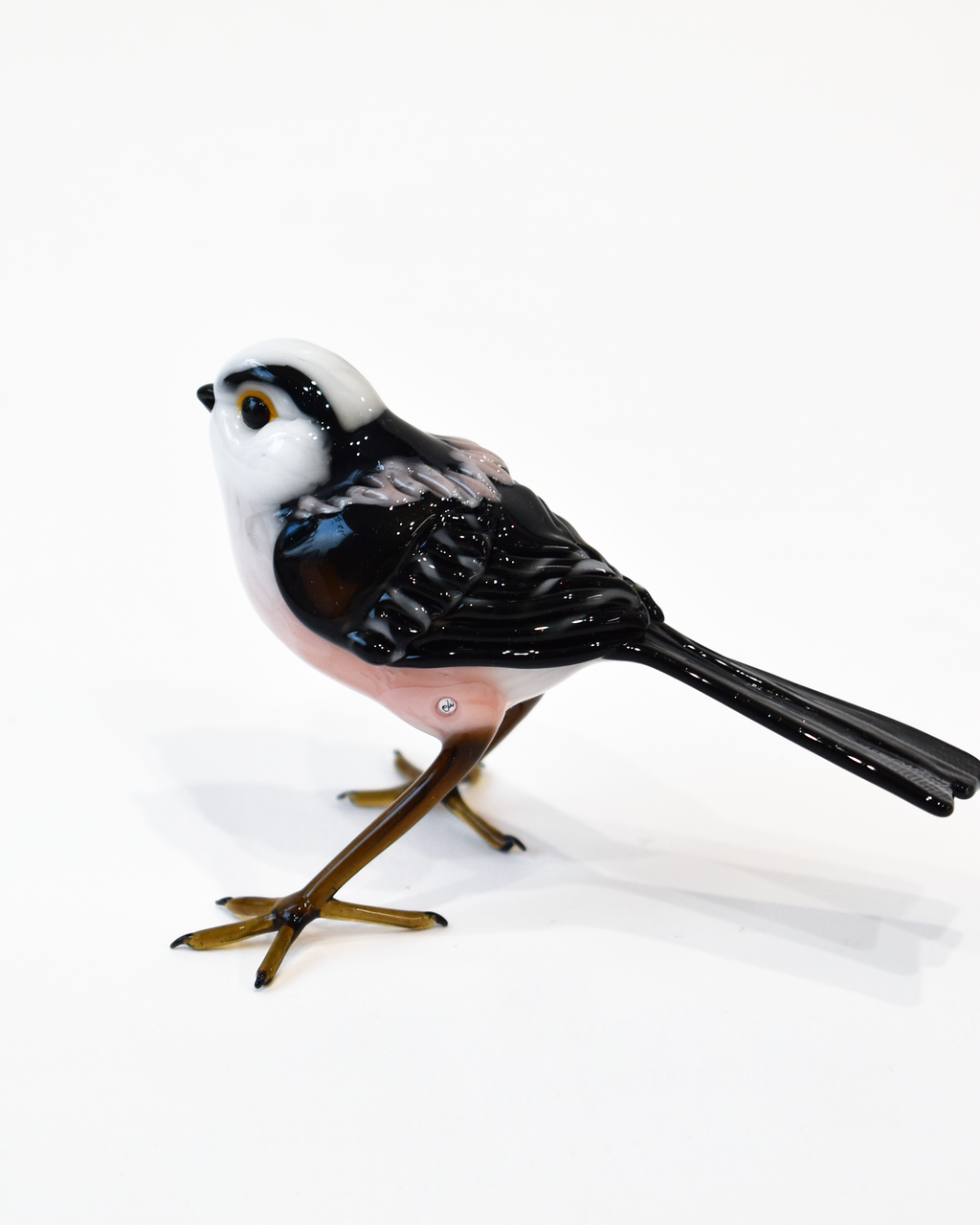 'Long Tail Tit' Glass Sculpture