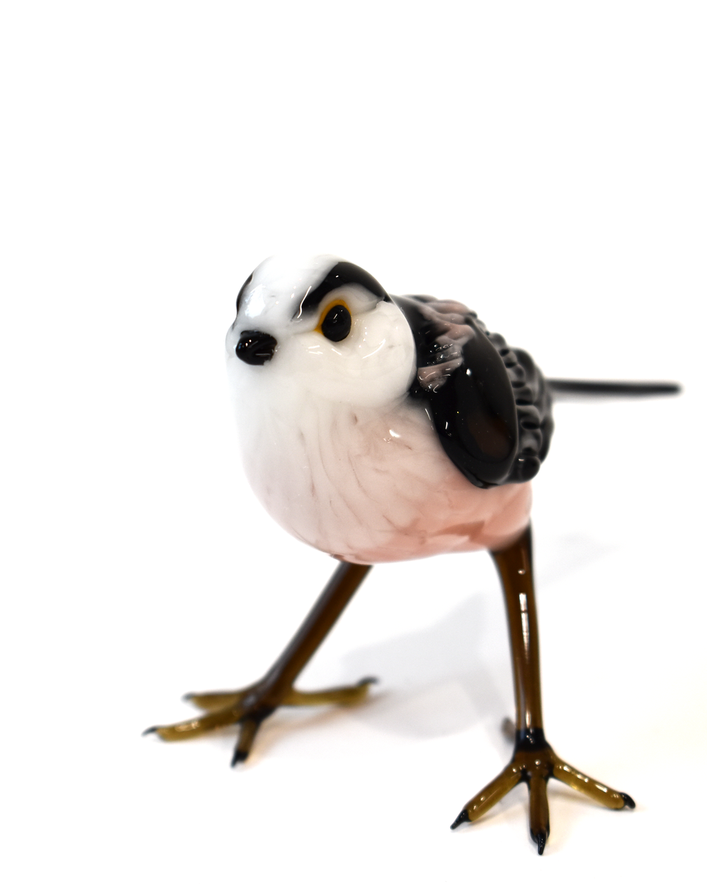 'Long Tail Tit' Glass Sculpture