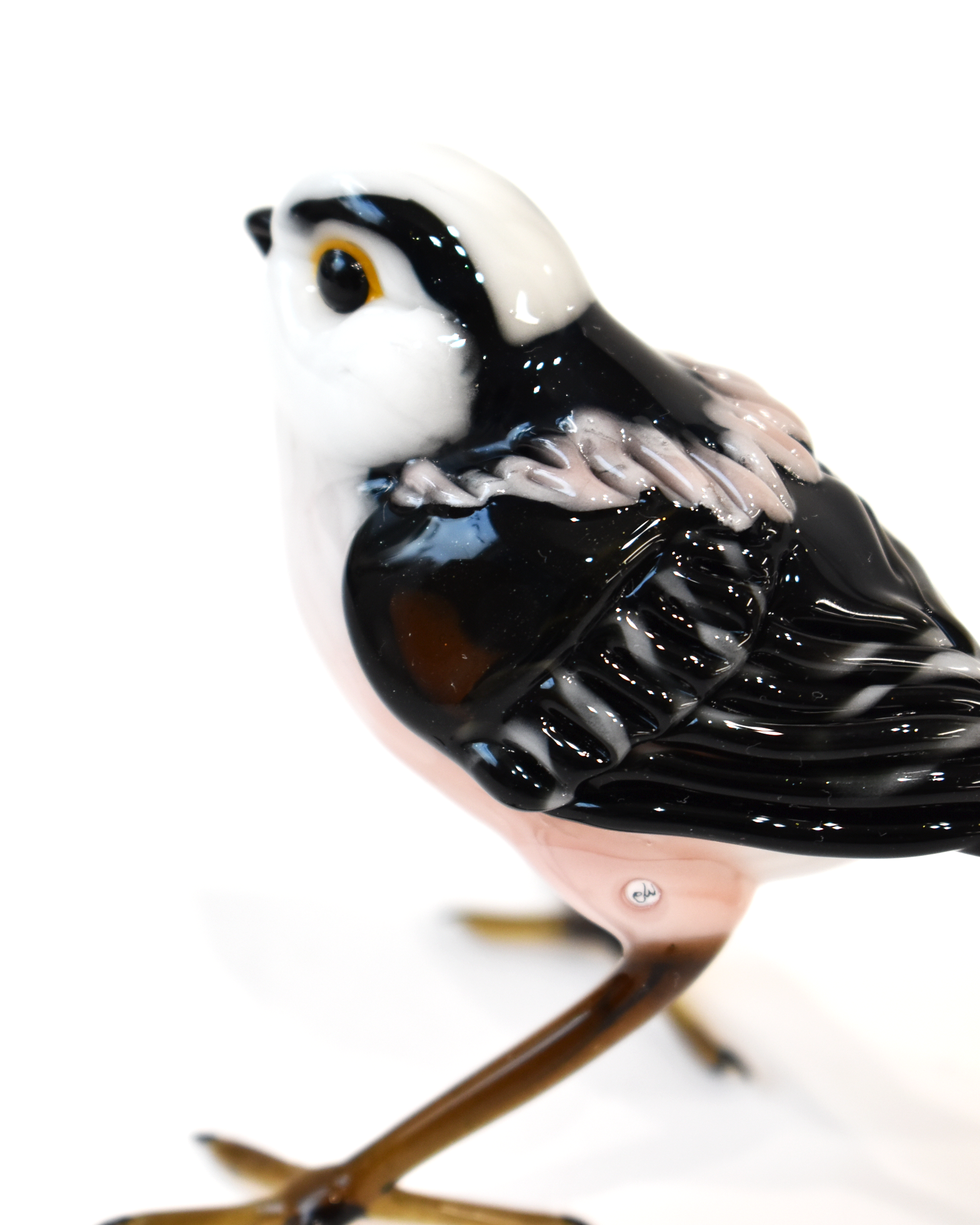 'Long Tail Tit' Glass Sculpture