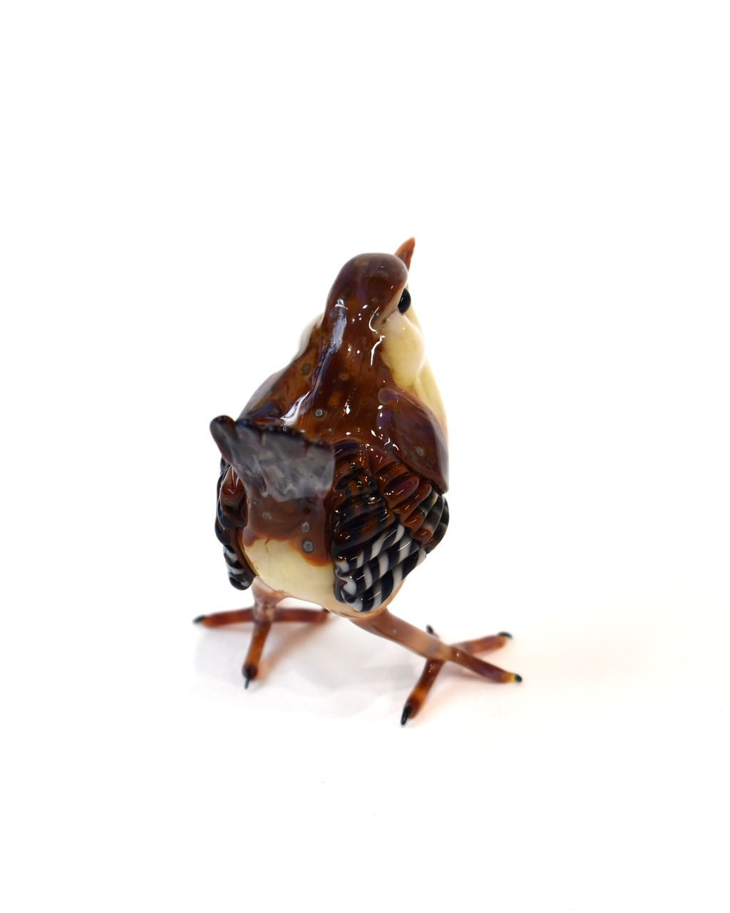 'Wren' Glass Bird Sculpture