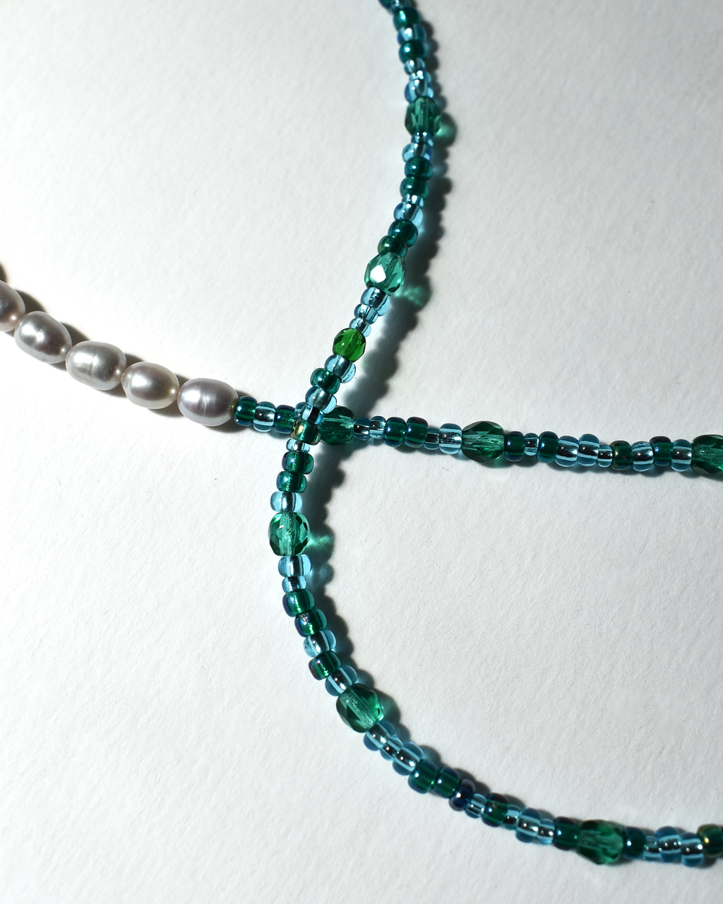 Fish Charm Beaded Pearl Necklace
