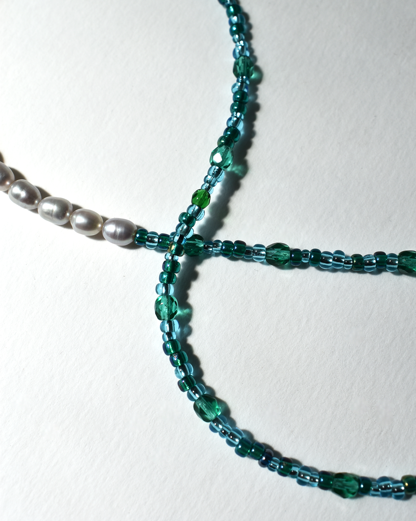 Fish Charm Beaded Pearl Necklace
