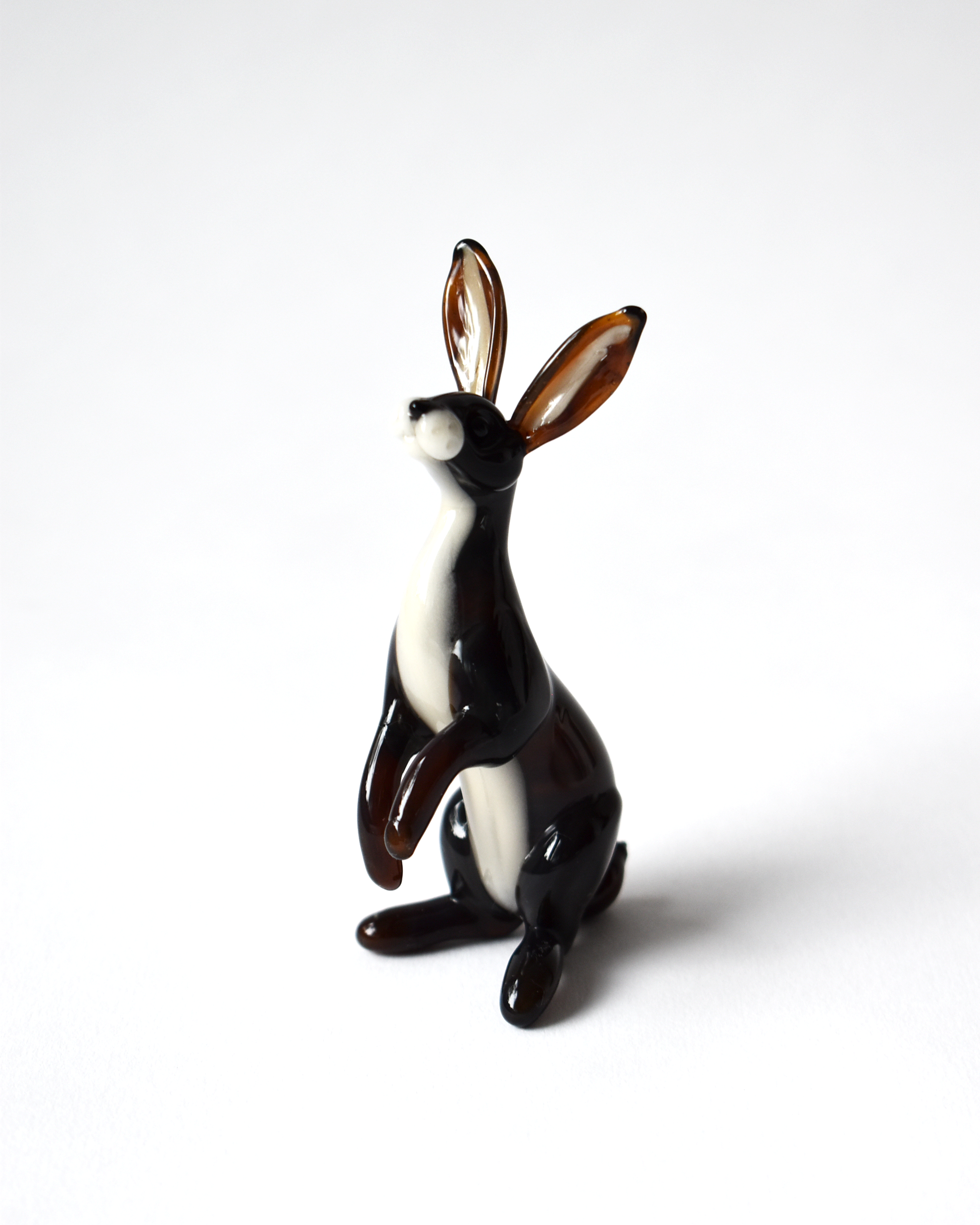 'Inquisitive Hare' Glass Sculpture