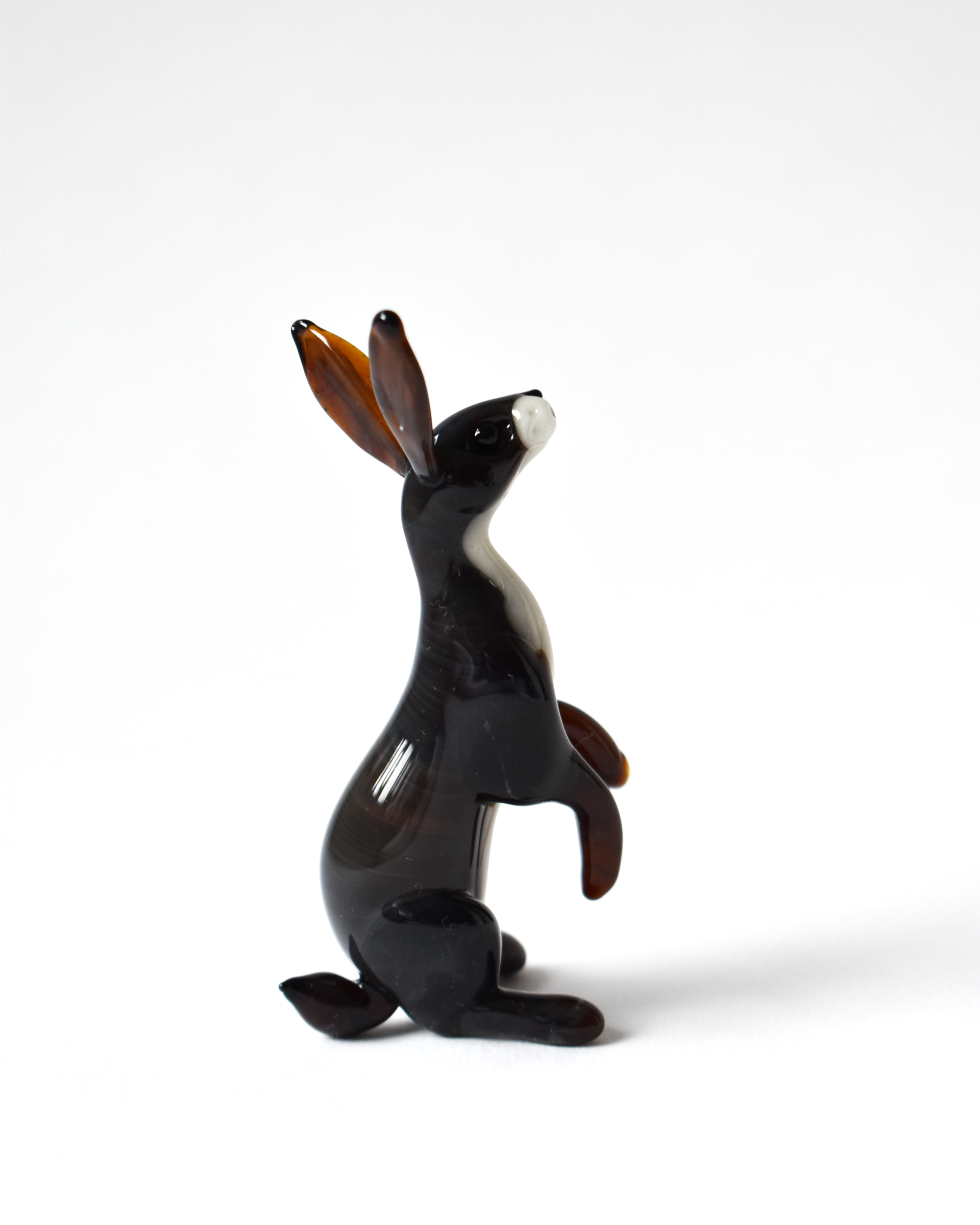 'Inquisitive Hare' Glass Sculpture