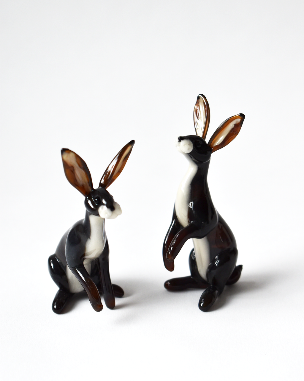 'Inquisitive Hare' Glass Sculpture