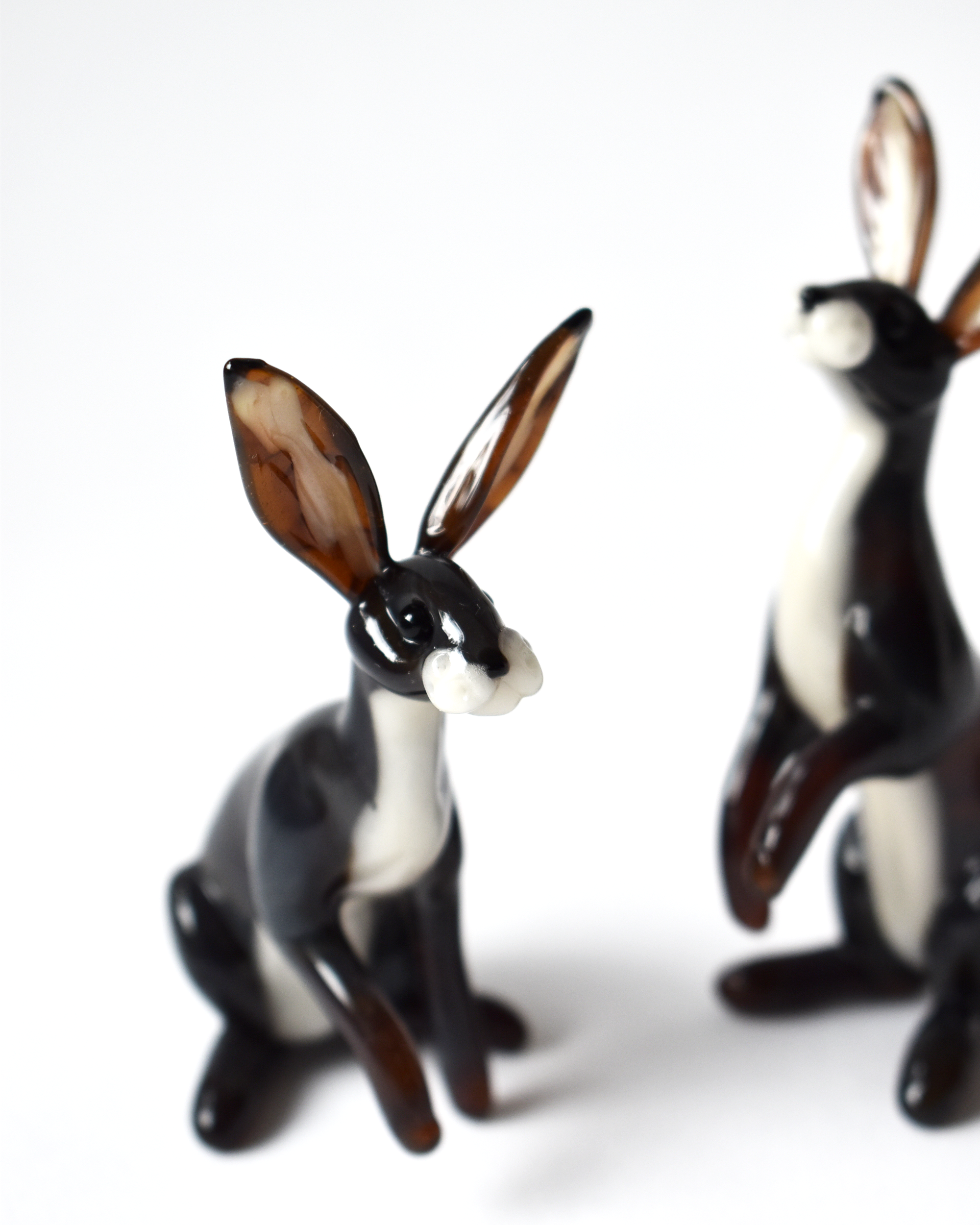 'Sitting Hare' Glass Sculpture