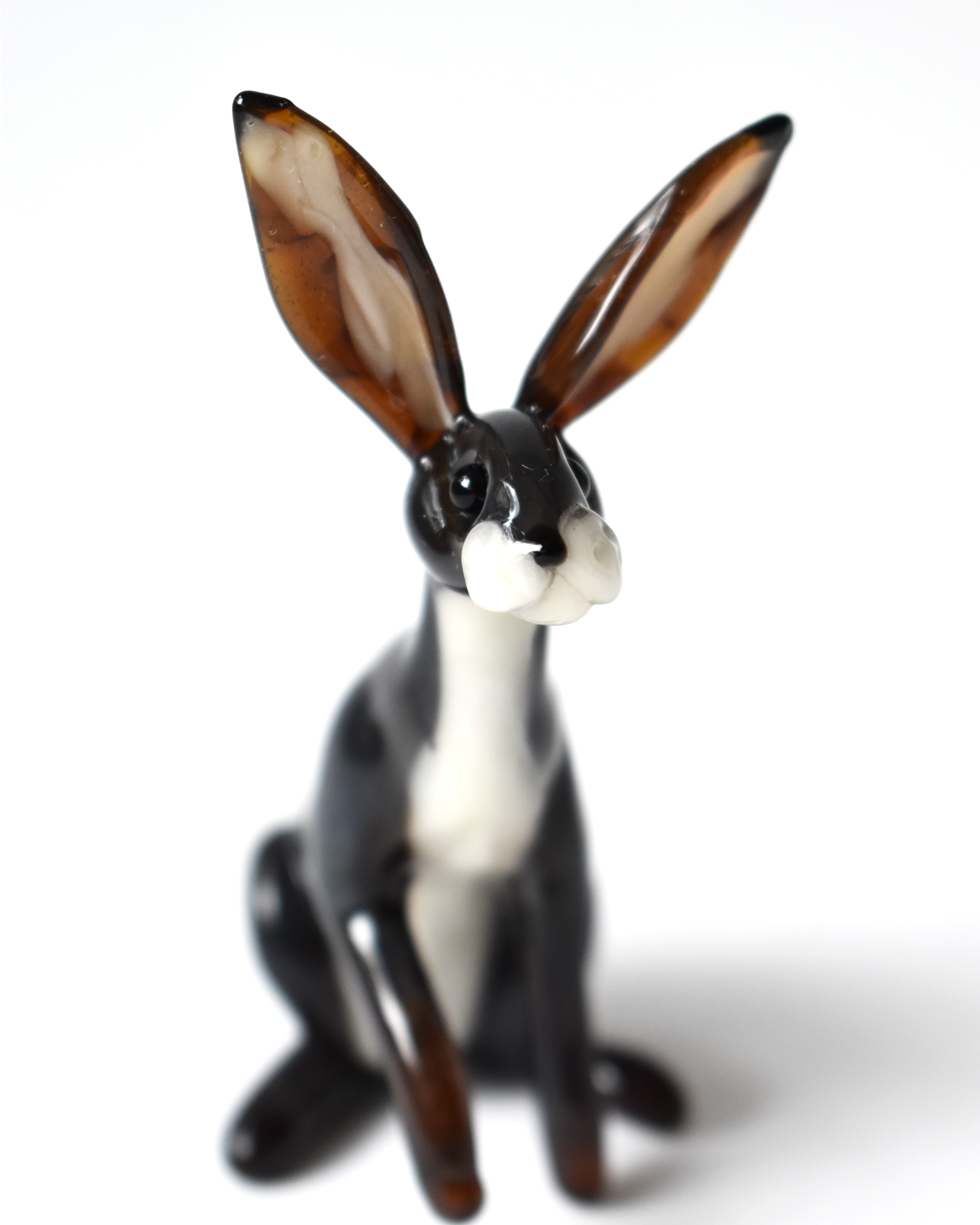 'Sitting Hare' Glass Sculpture