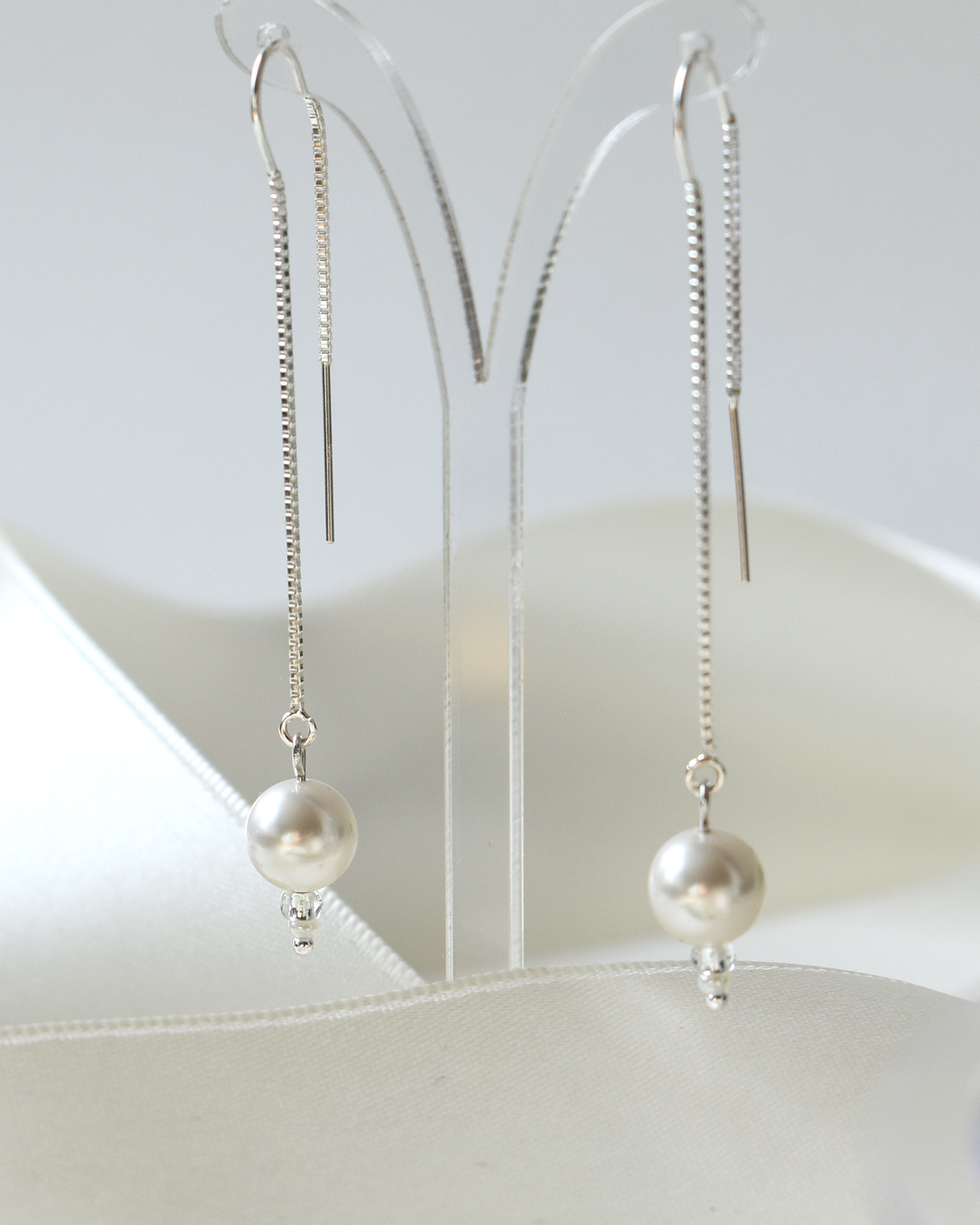 Classic Pearl Threader Earrings