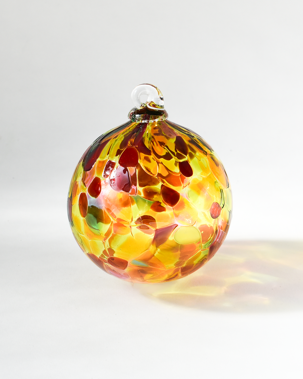 "Warm Sunshine" Confetti Mouthblown Bauble
