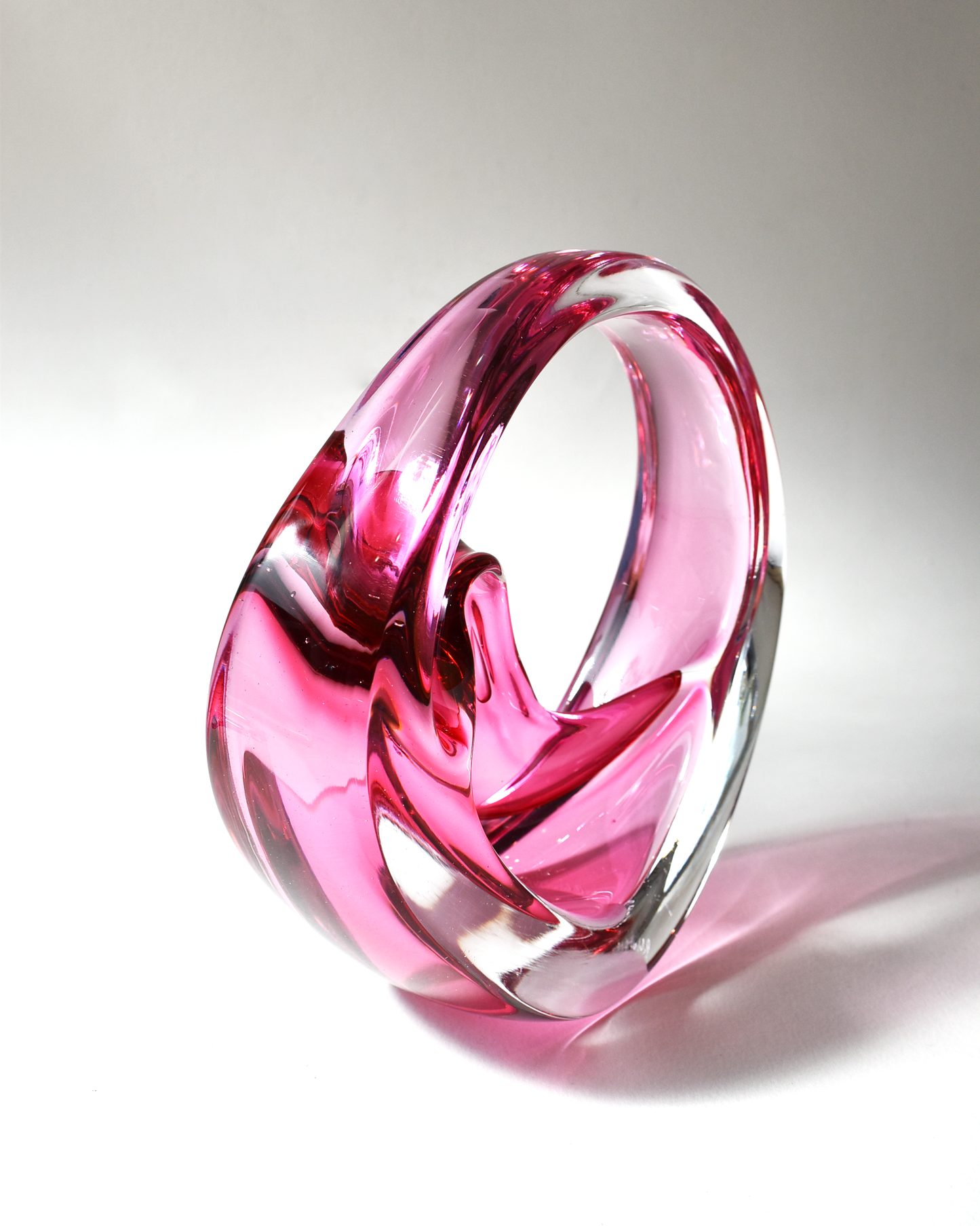 Pink Glass Omni Sculpture