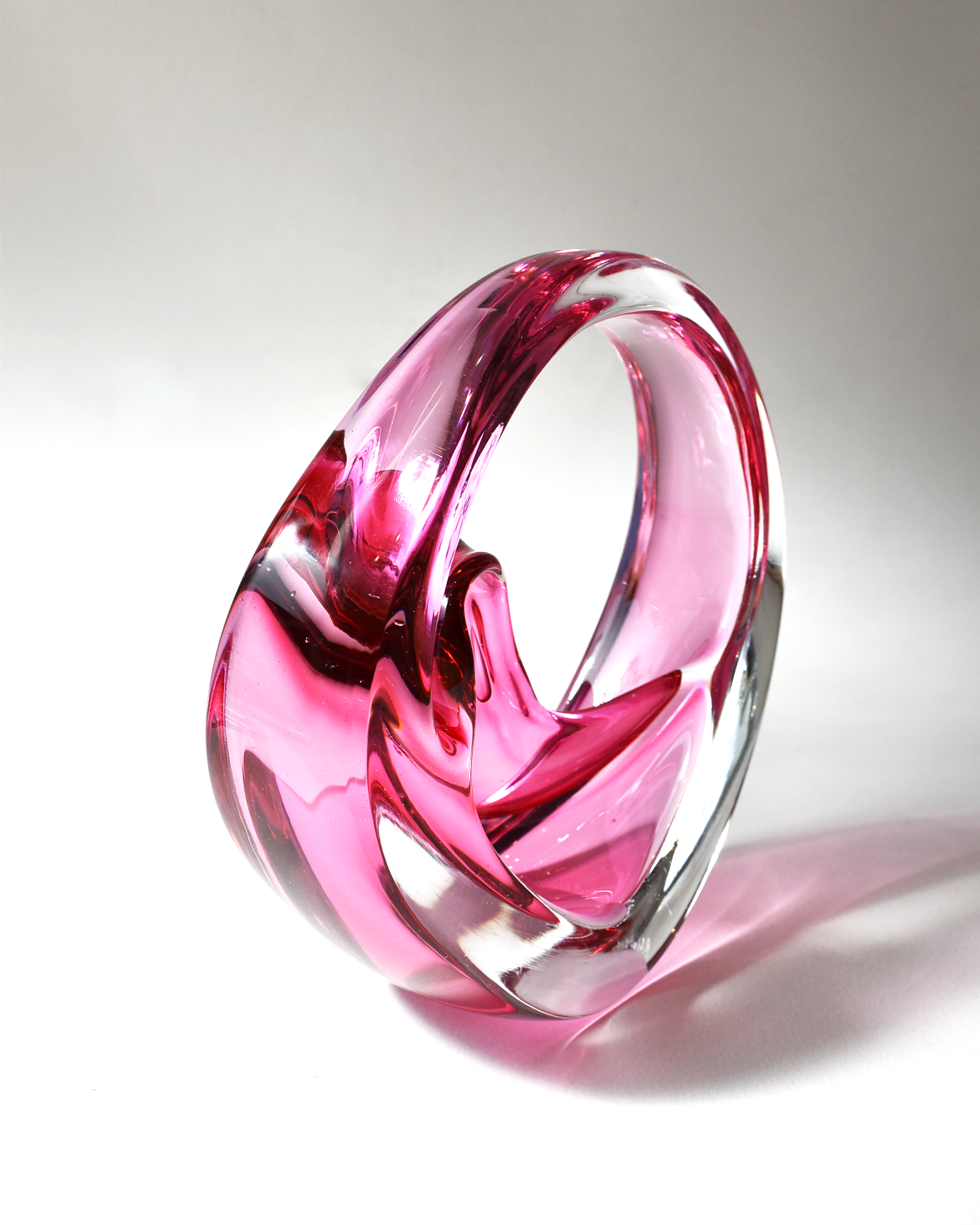 Pink Glass Omni Sculpture