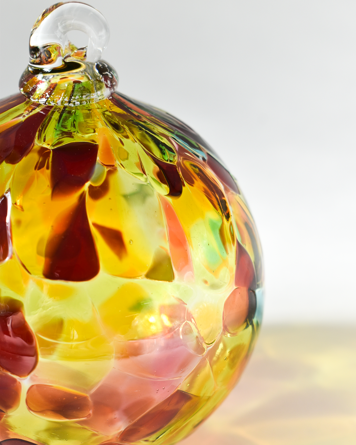 "Warm Sunshine" Confetti Mouthblown Bauble