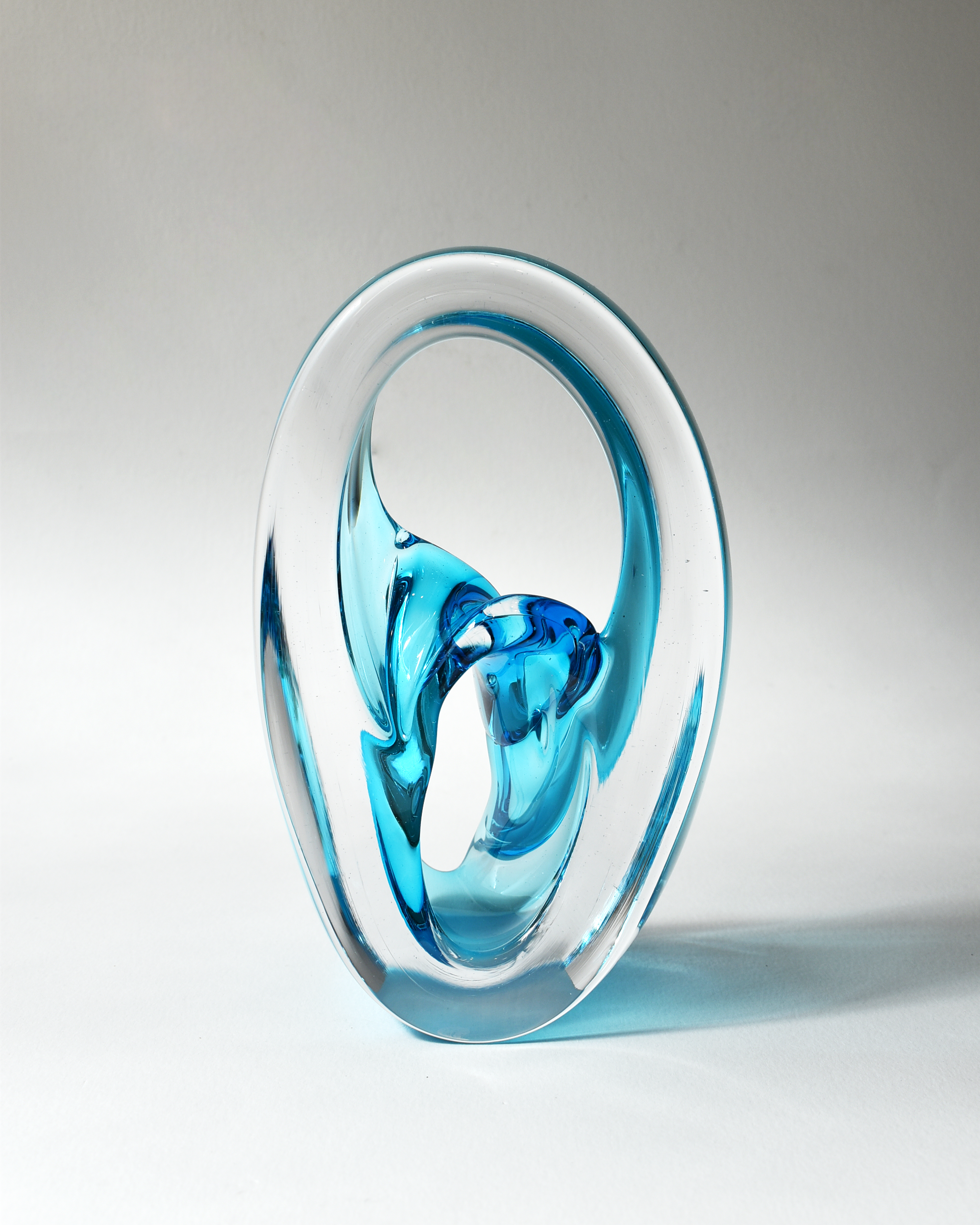 Blue Glass Omni Sculpture