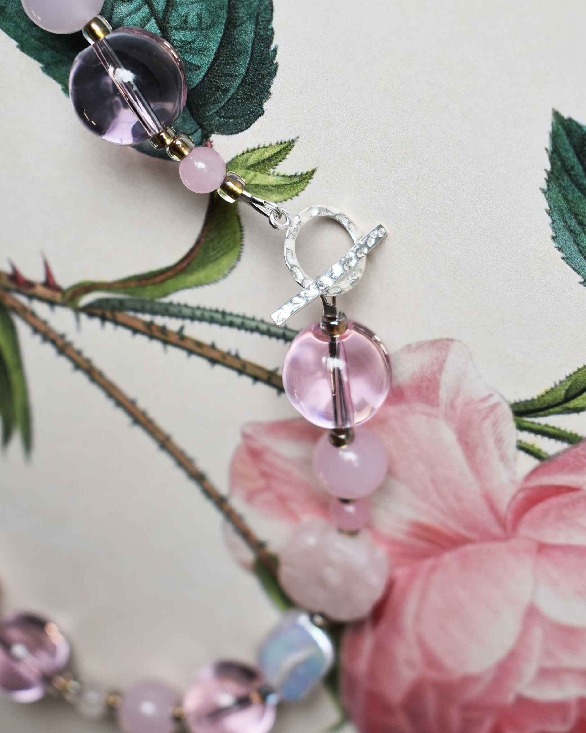 'Rose Garden' Freshwater Pearl Bead Necklace