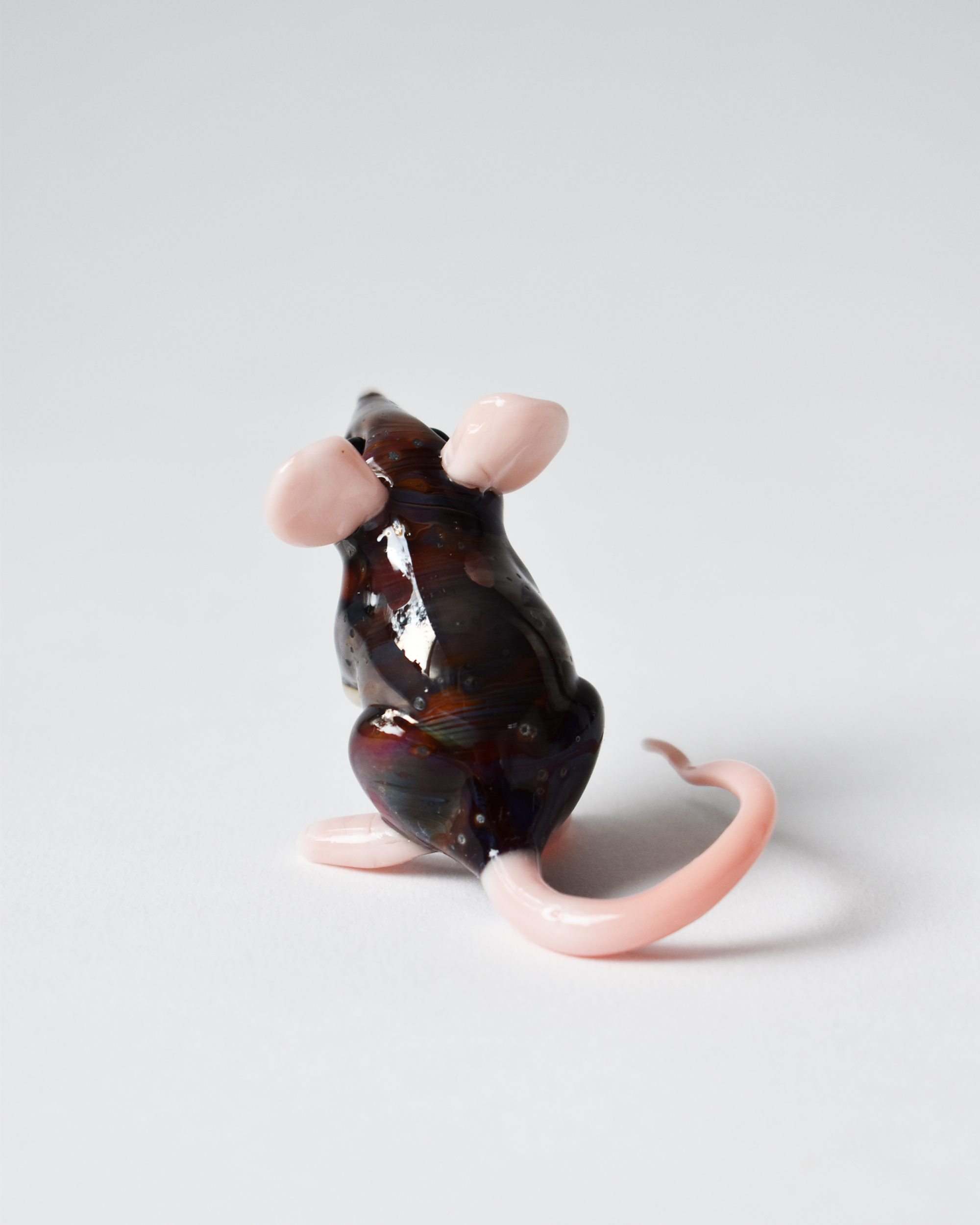 'Little Brown Mouse' Glass Sculpture