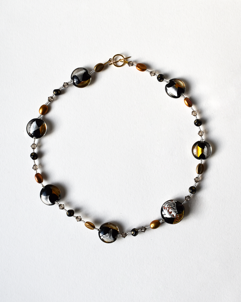 Venetian Blown Beaded Glass Necklace