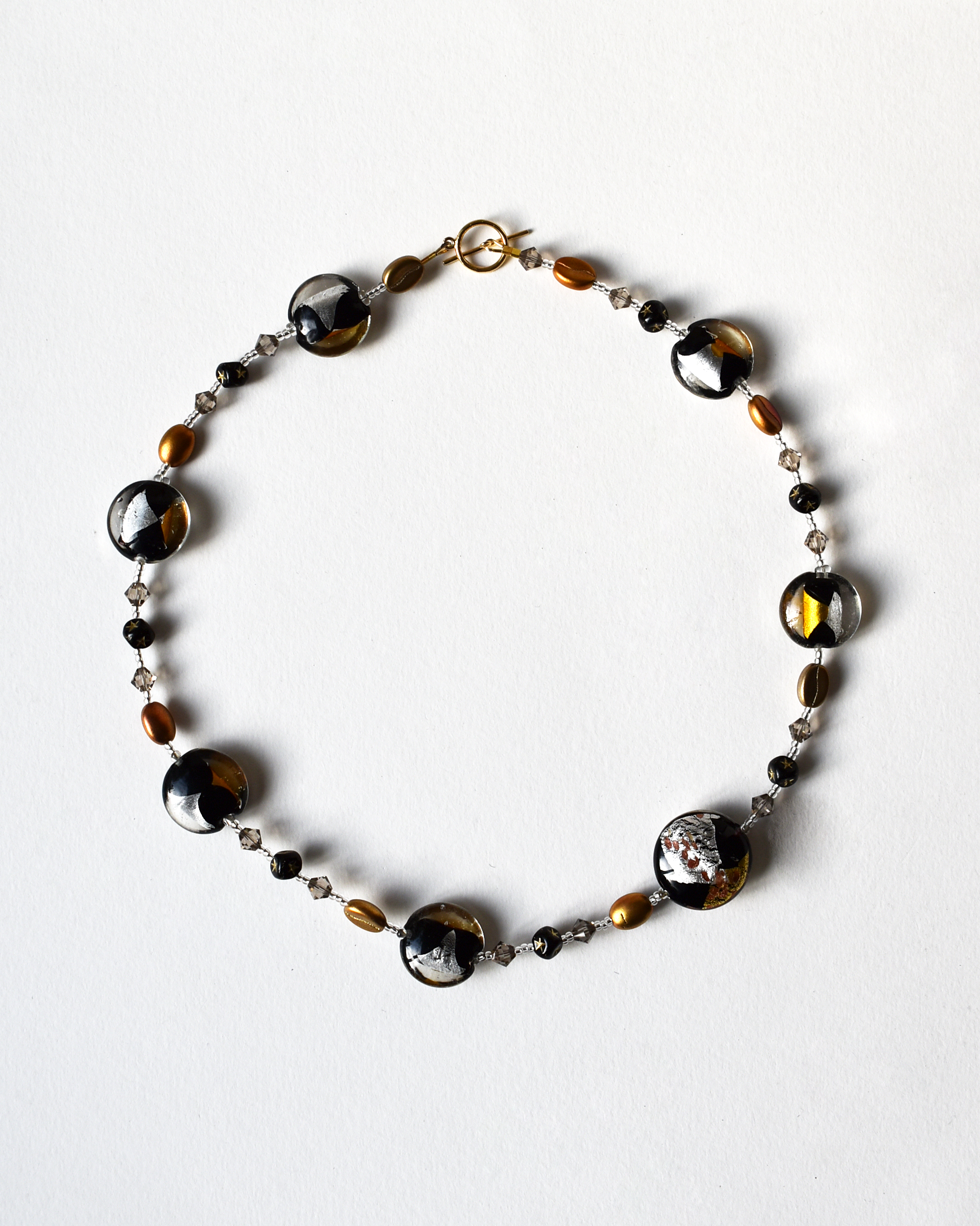 Venetian Blown Beaded Glass Necklace