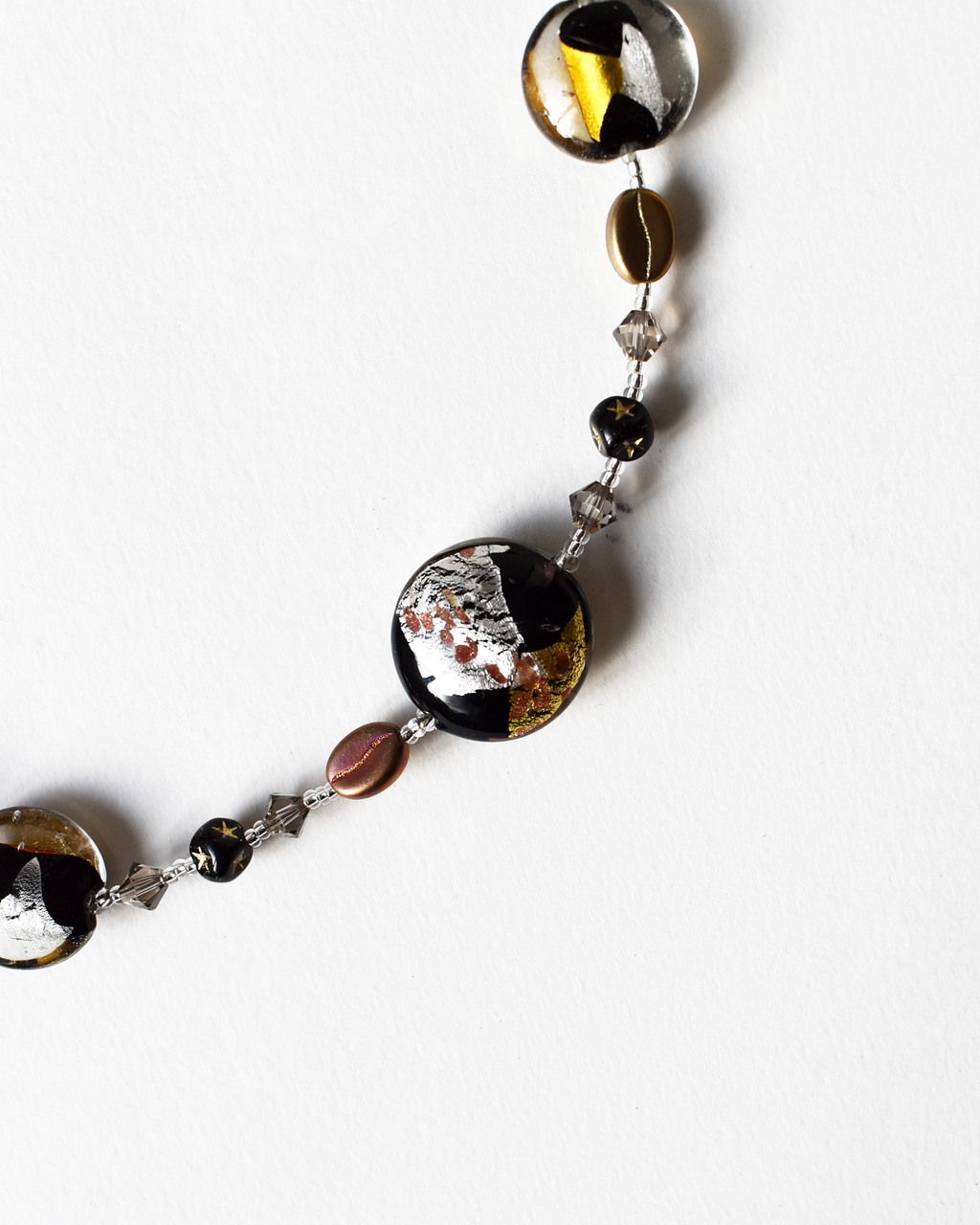 Venetian Blown Beaded Glass Necklace