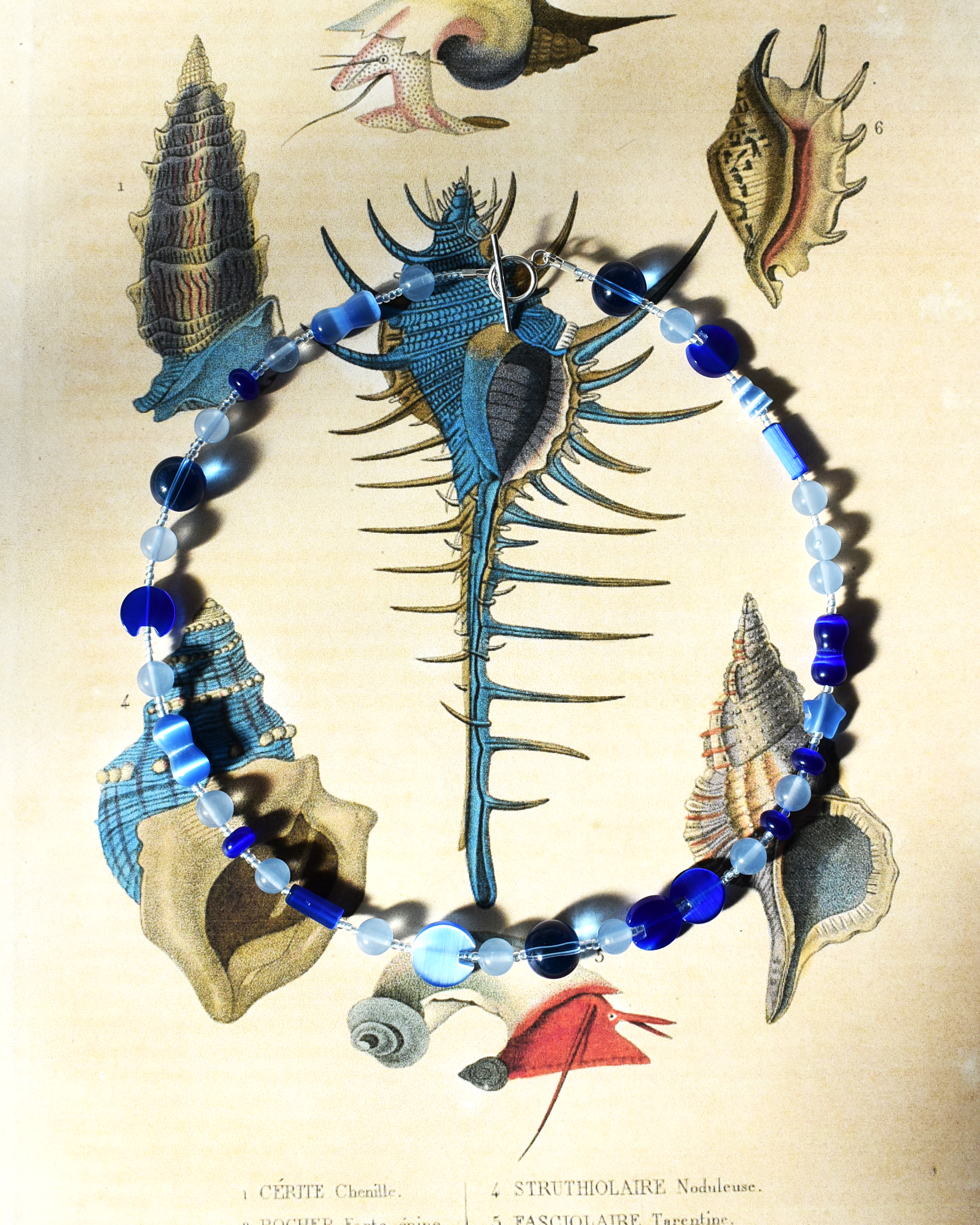 'All Blue' Bead Necklace