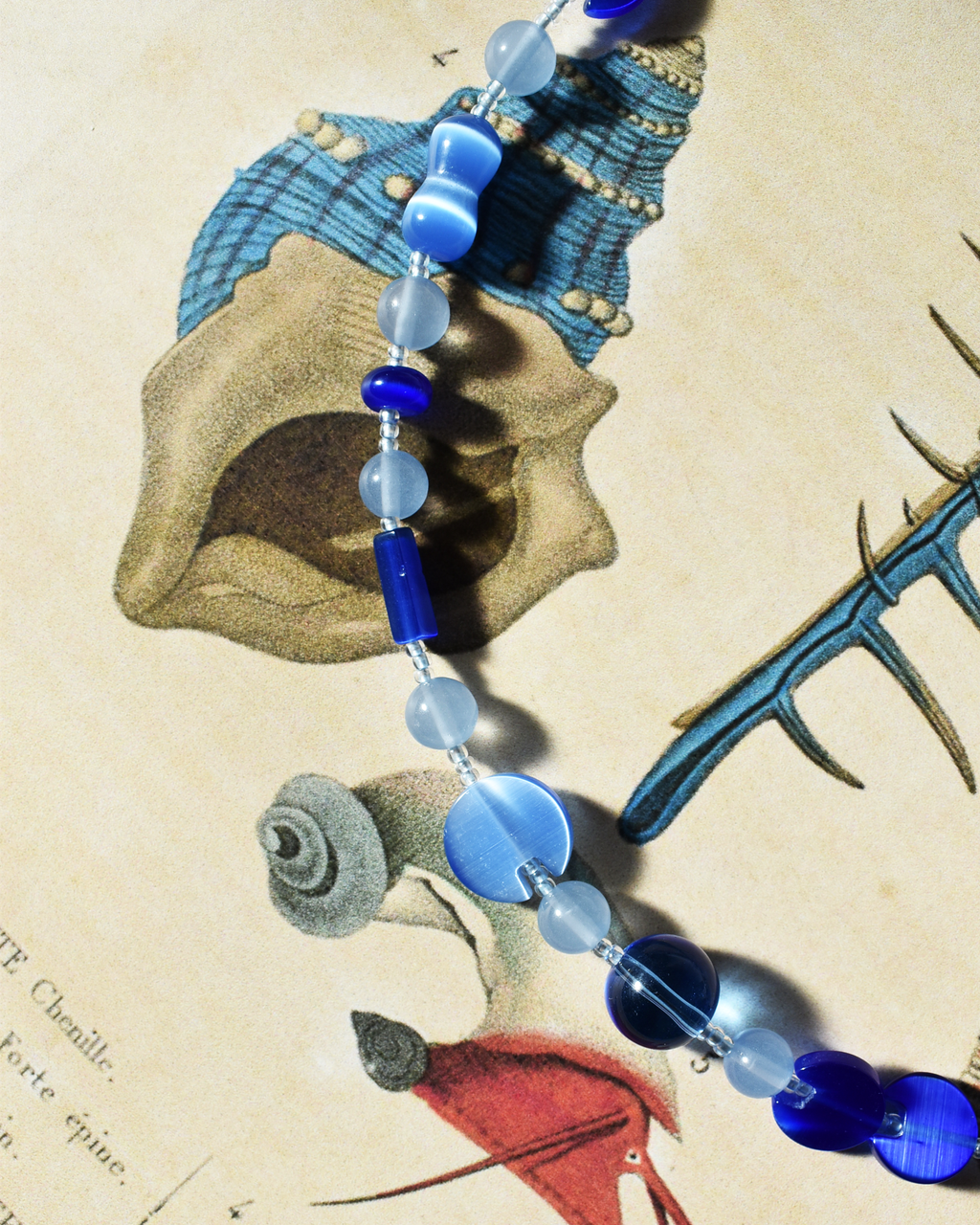 'All Blue' Bead Necklace