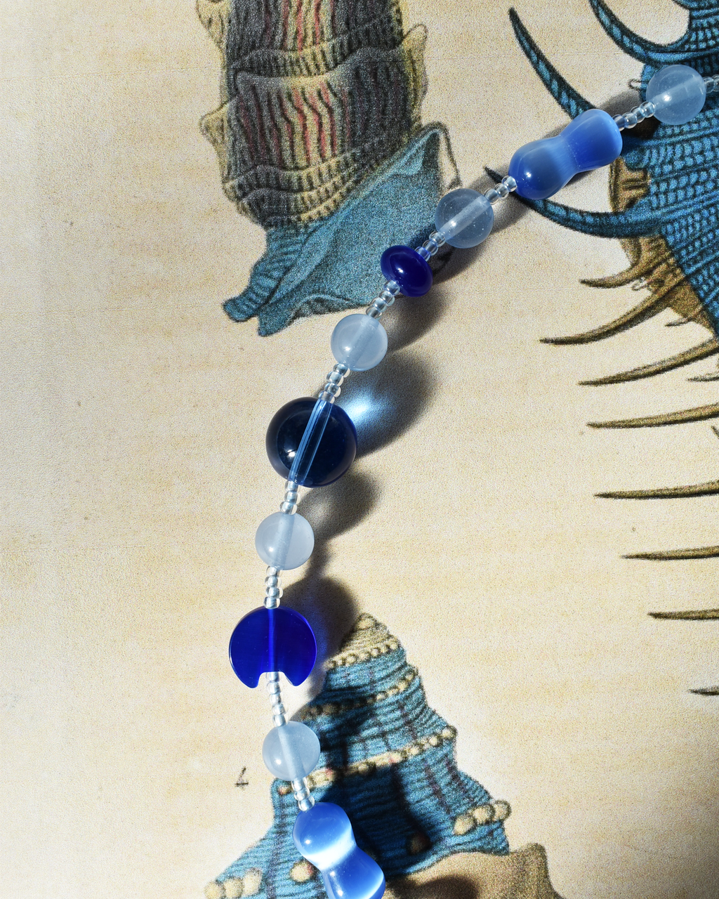 'All Blue' Bead Necklace