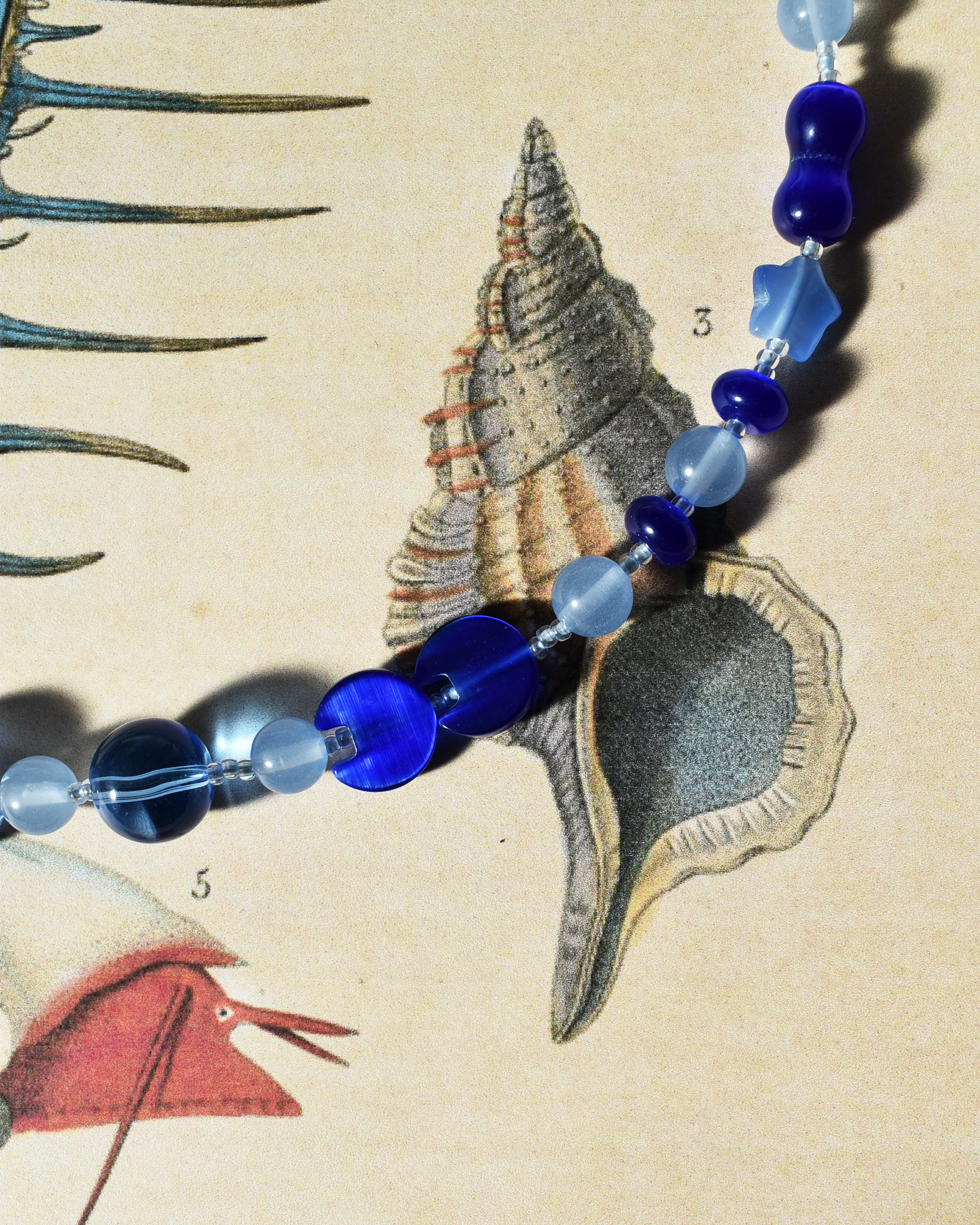 'All Blue' Bead Necklace