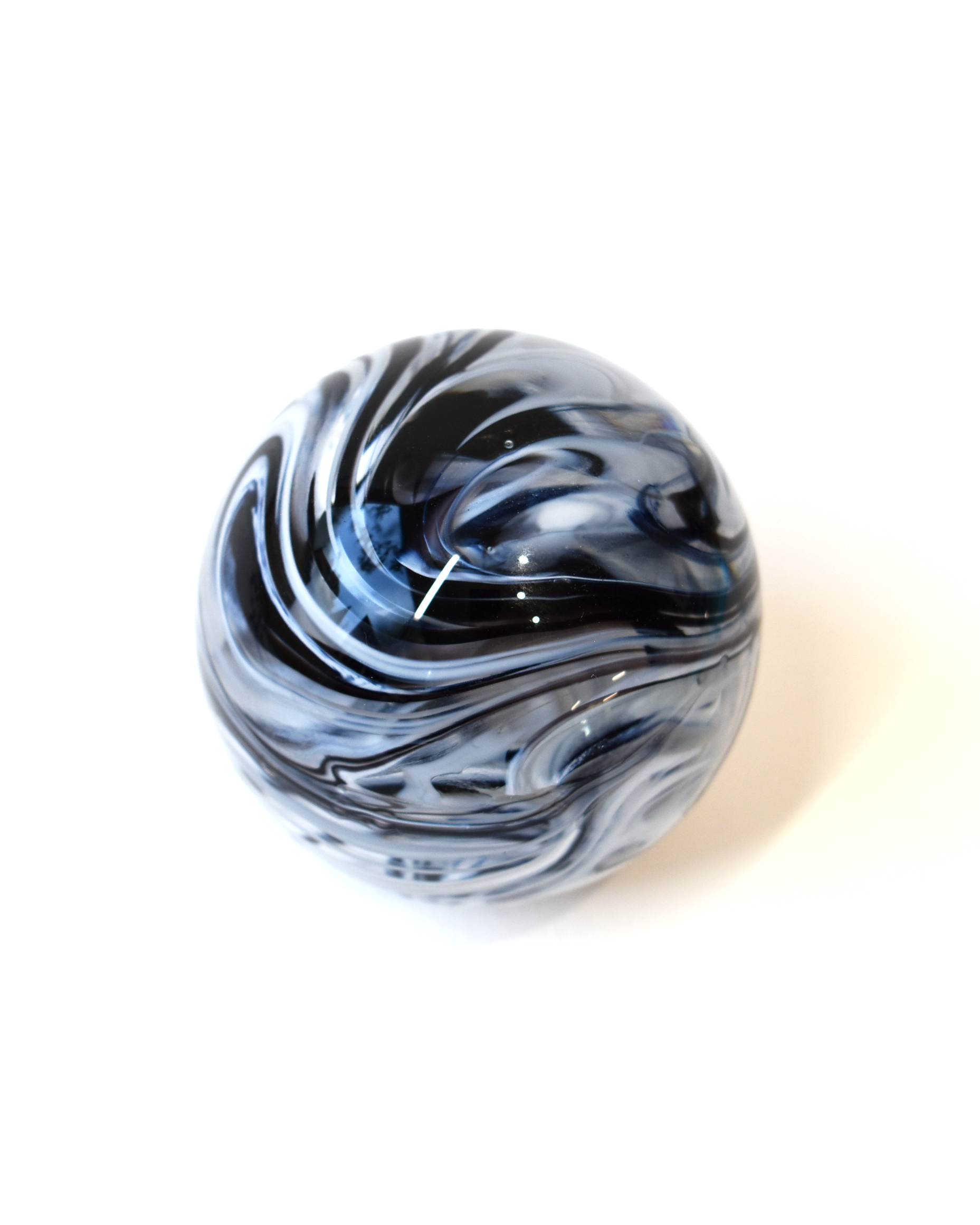 Monochrome Swirl Paperweight (L)