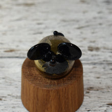 Load image into Gallery viewer, Mouse - Black Glass with Gold and Silver Leaf - Corley Studio Shop
