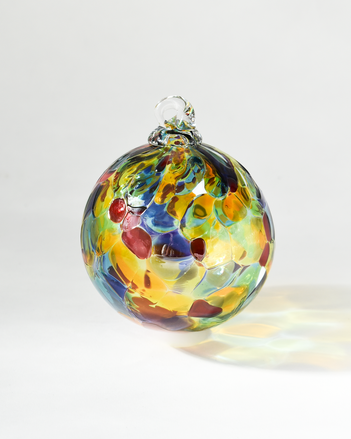 "Sunshine & Rainbows" Confetti Mouthblown Bauble
