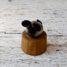 Load image into Gallery viewer, Mouse - Black Glass with Gold and Silver Leaf - Corley Studio Shop
