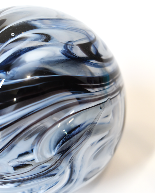 Monochrome Swirl Paperweight (L)