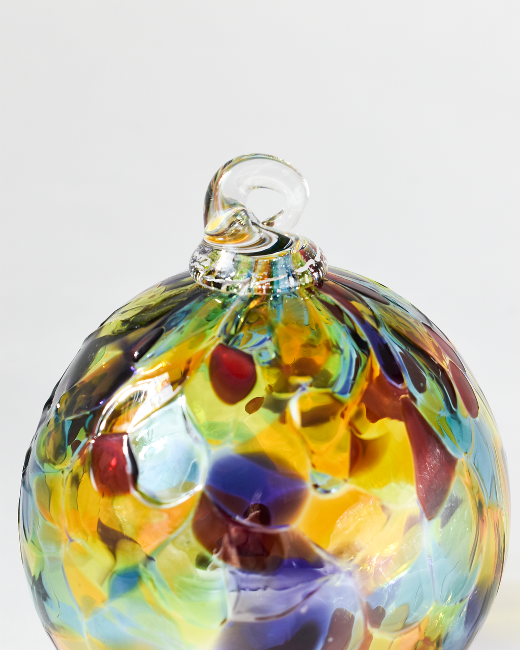 "Sunshine & Rainbows" Confetti Mouthblown Bauble