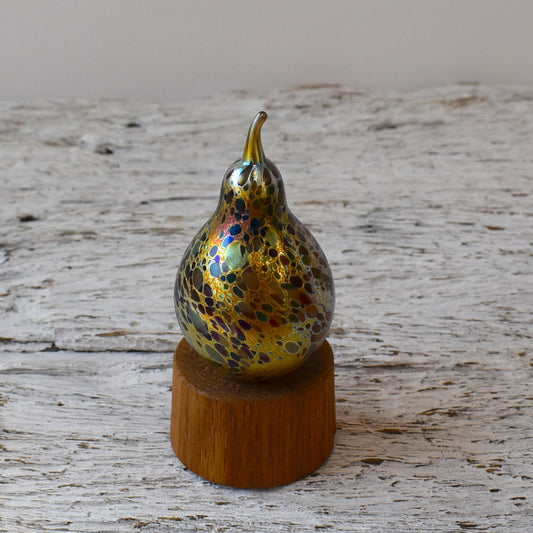 Goldberry Gold Glass Pear - Corley Studio Shop