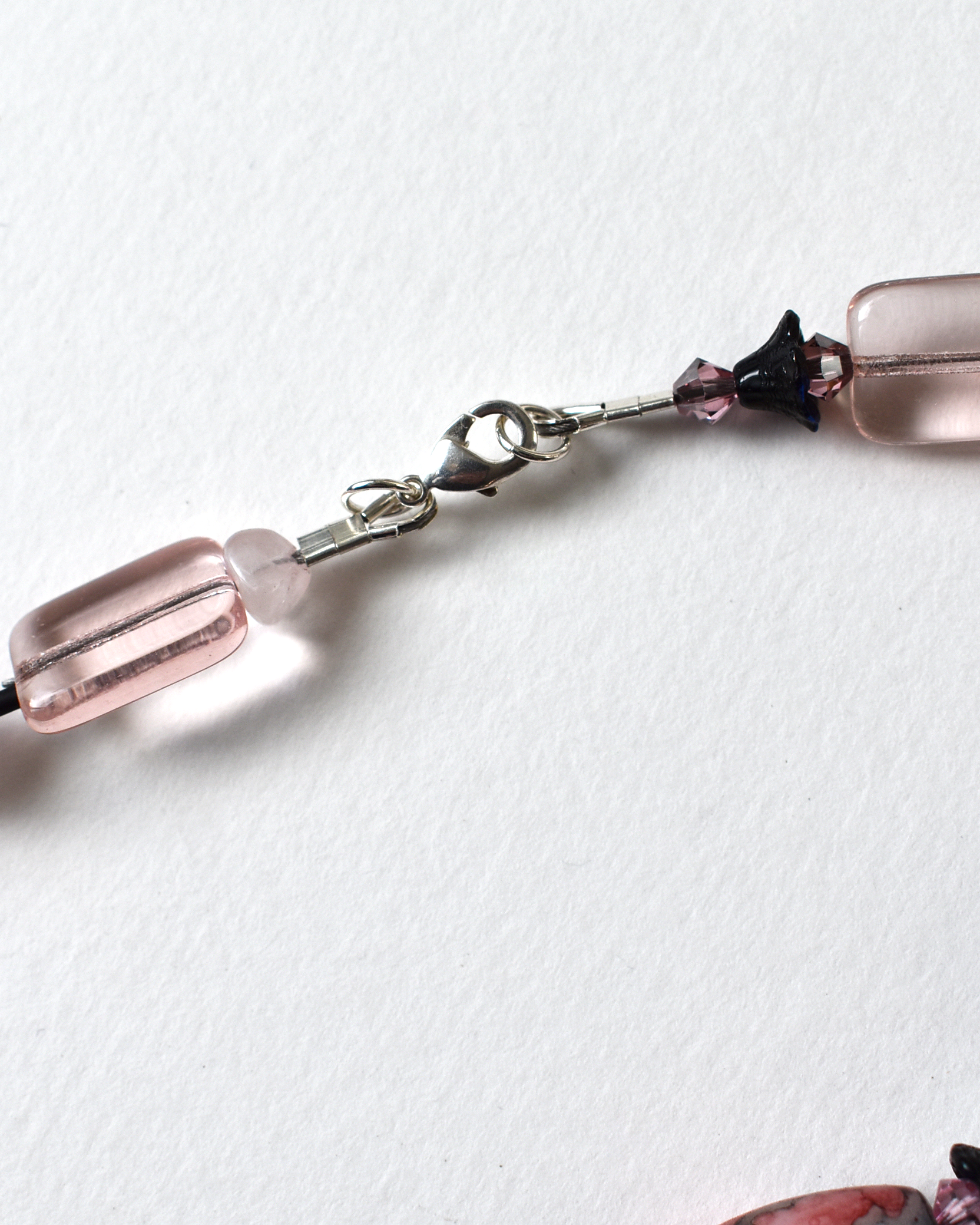 'Dusky Rose' Rose Quartz Long Beaded Necklace