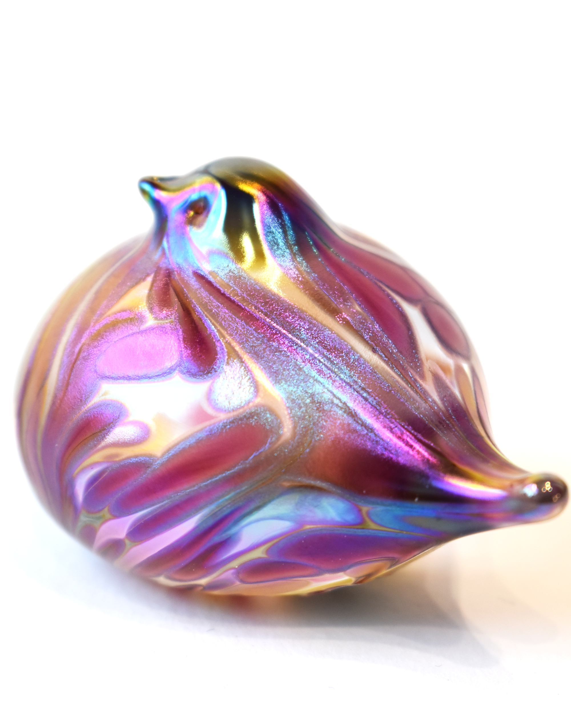 blown glass bird