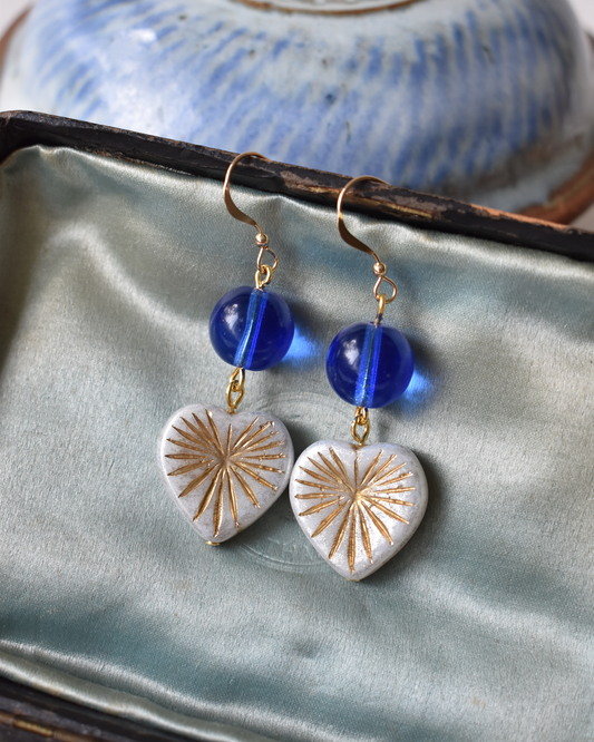 Heart Burst Hook Earrings
