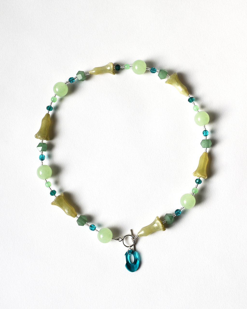 'Coastal Jade' Beaded Necklace