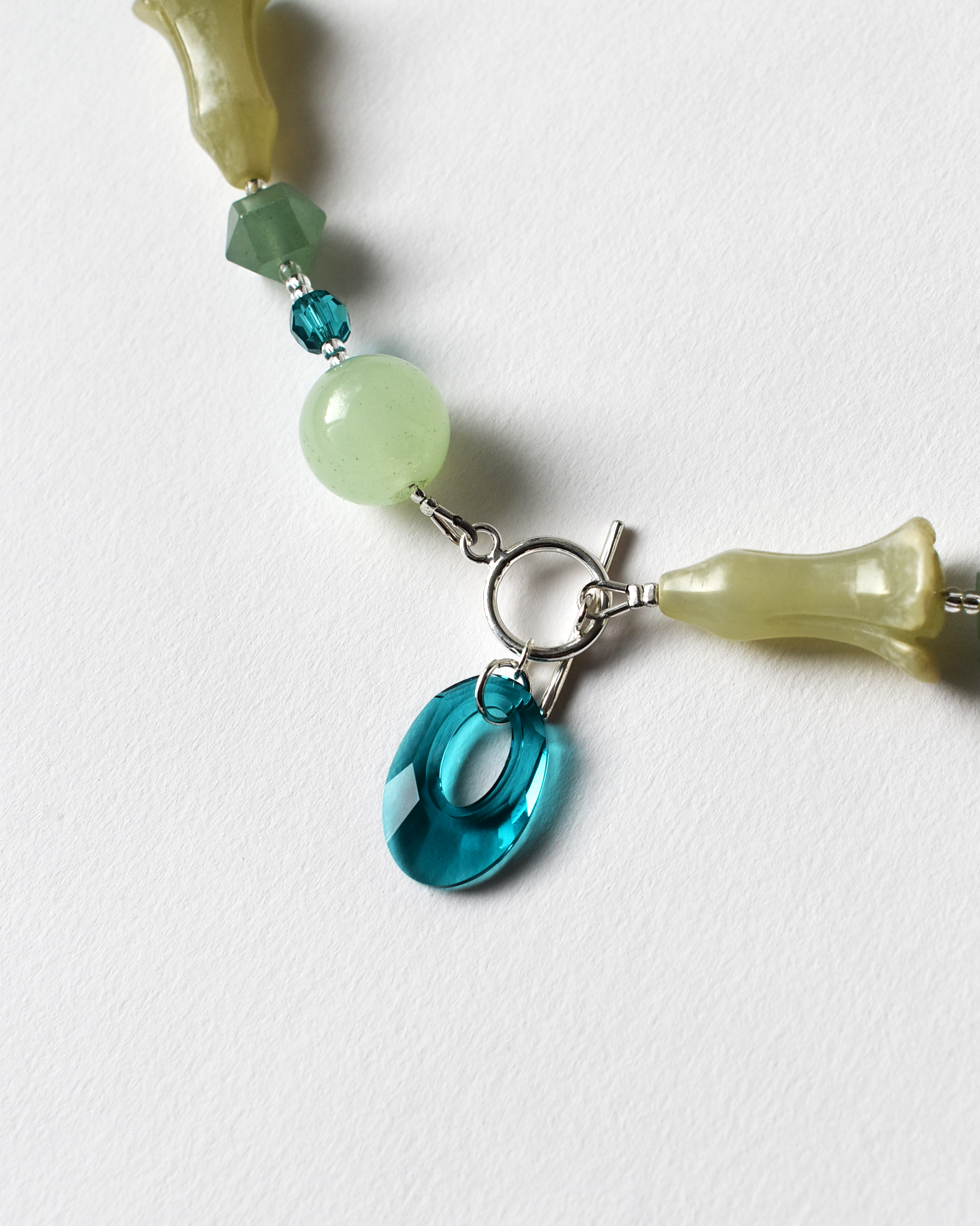 'Coastal Jade' Beaded Necklace