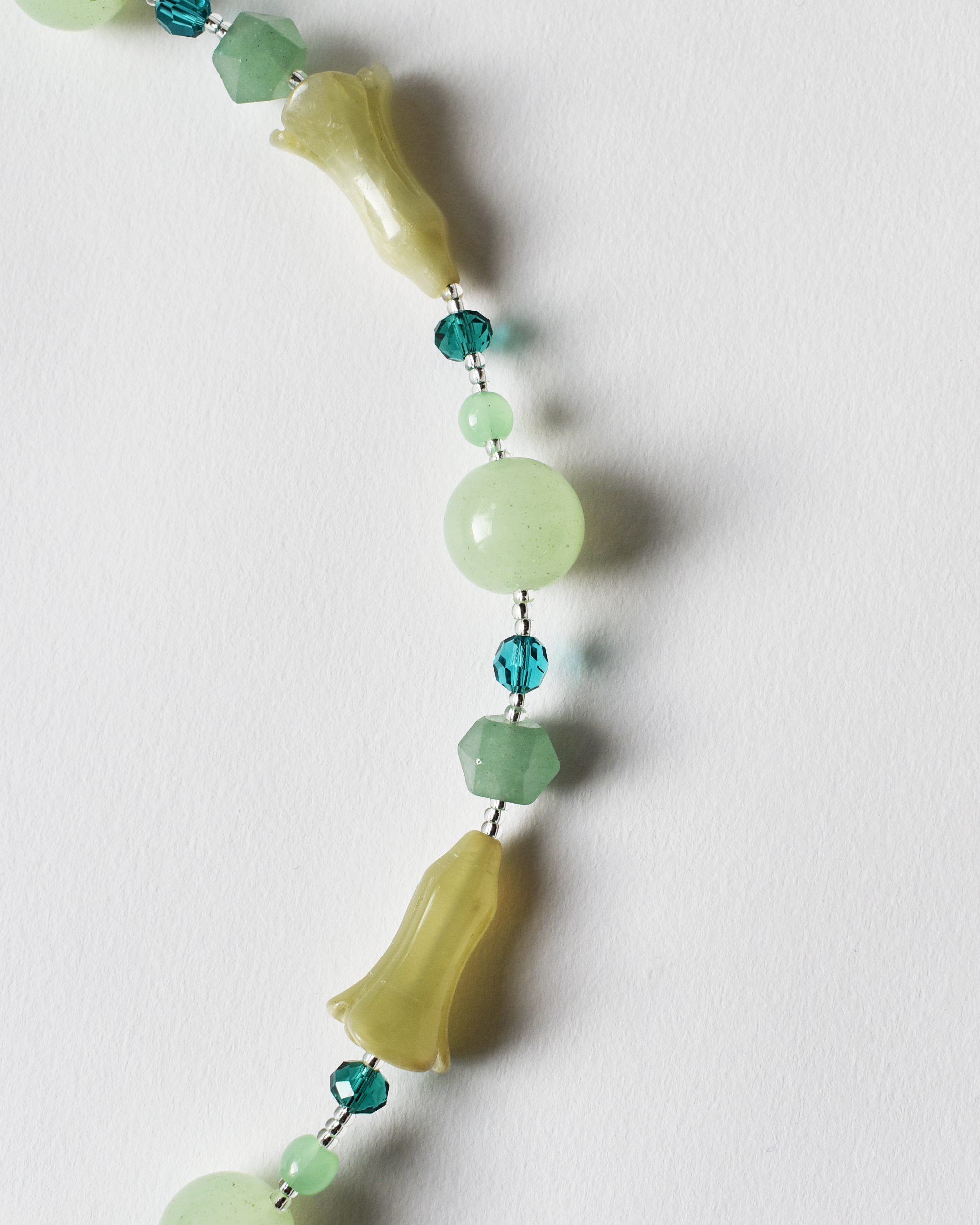 'Coastal Jade' Beaded Necklace