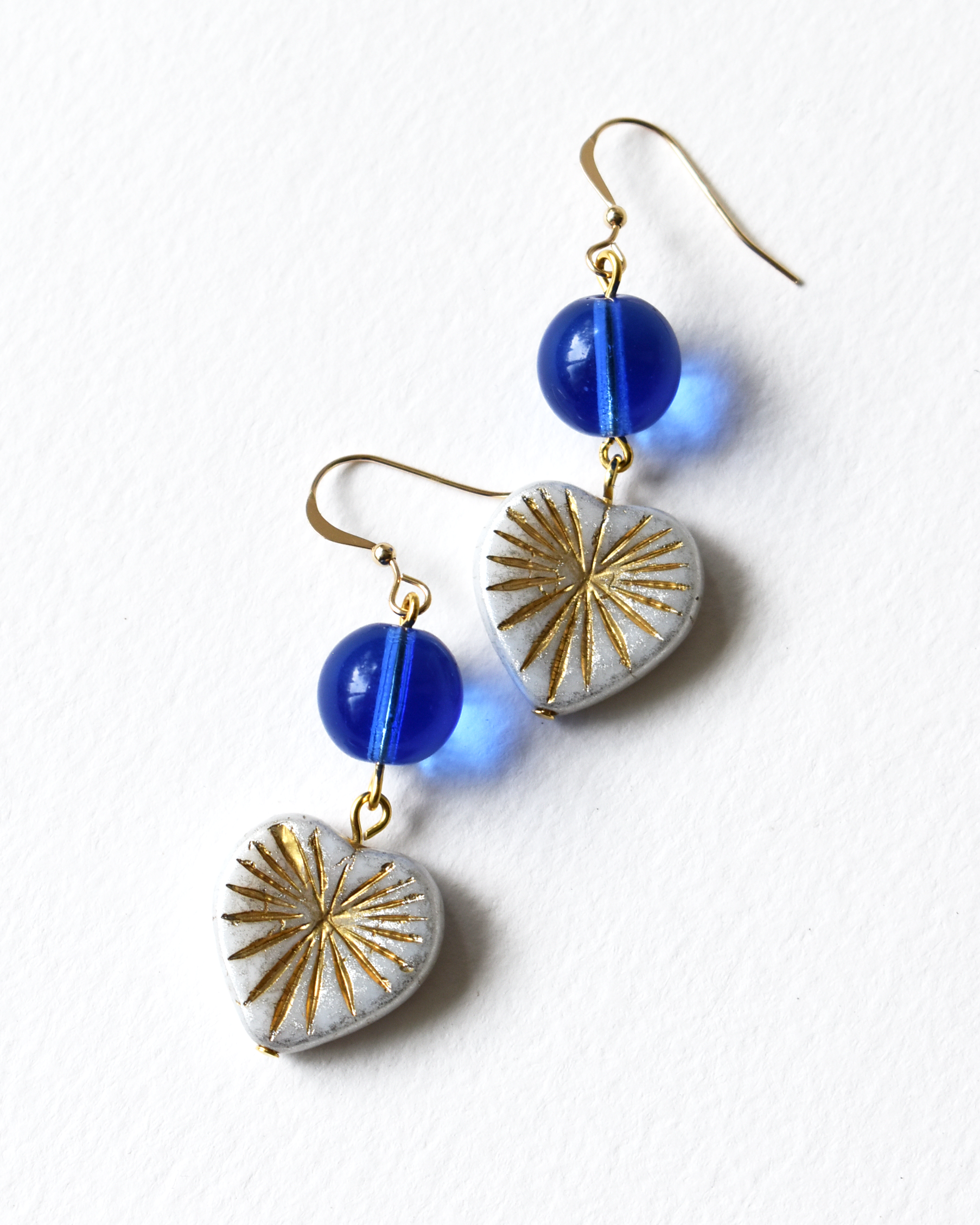 Heart Burst Hook Earrings